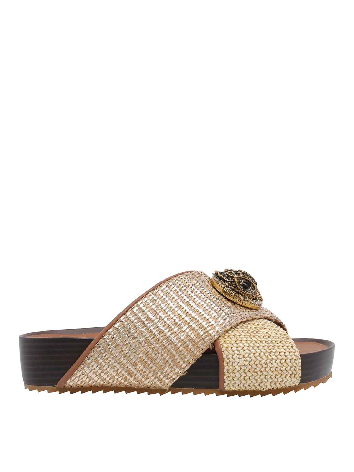 Gold Chelsea Cross Strap Sandals 3973166189GOLDCOMB (KURT GEIGER / サンダル ) | KURT GEIGER (カートガイガー)