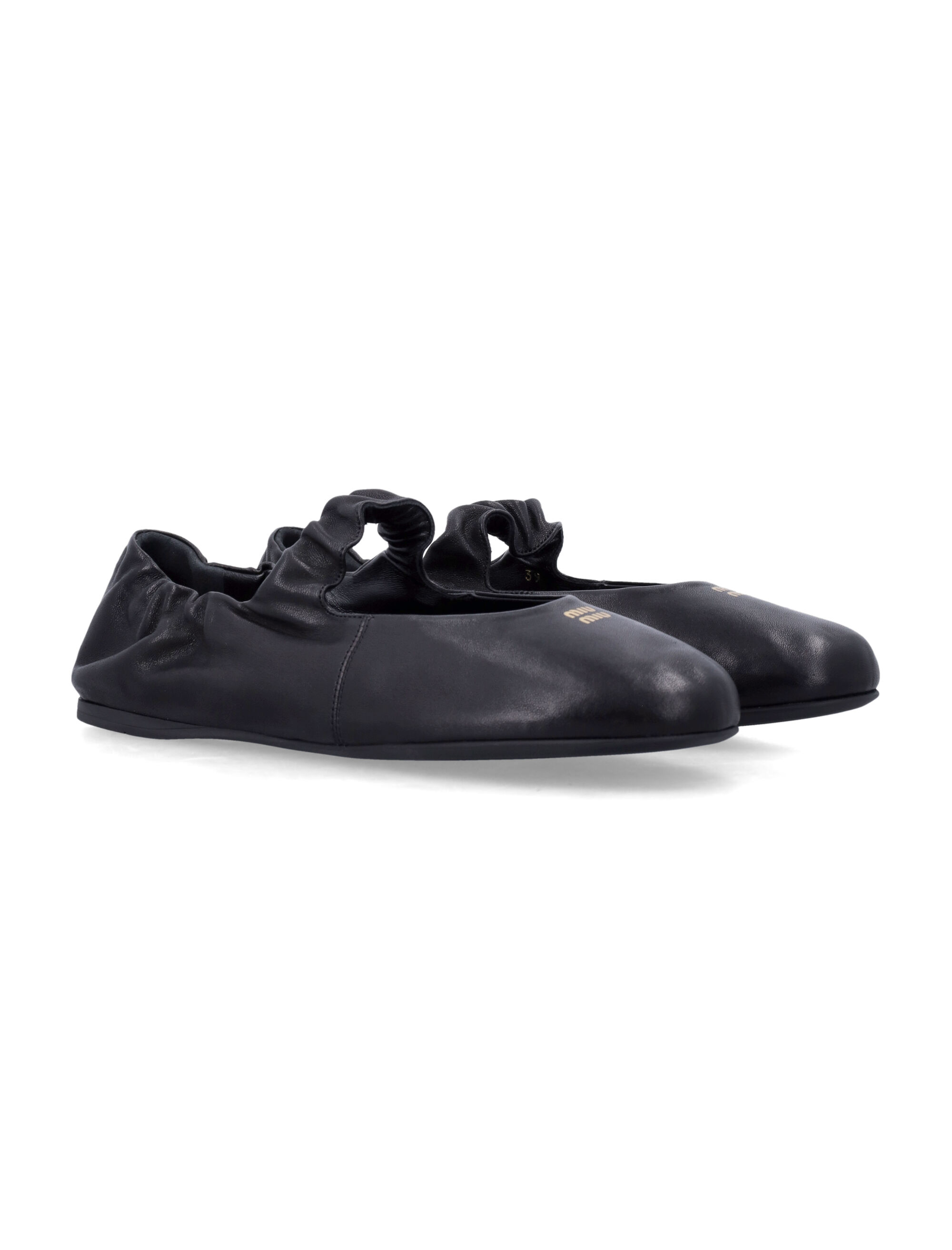 Miu Miu Flat shoes Black 5F340EEFXF0002 (MIU MIU / レースアップ ) | MIU MIU (ミュウミュウ)(1)