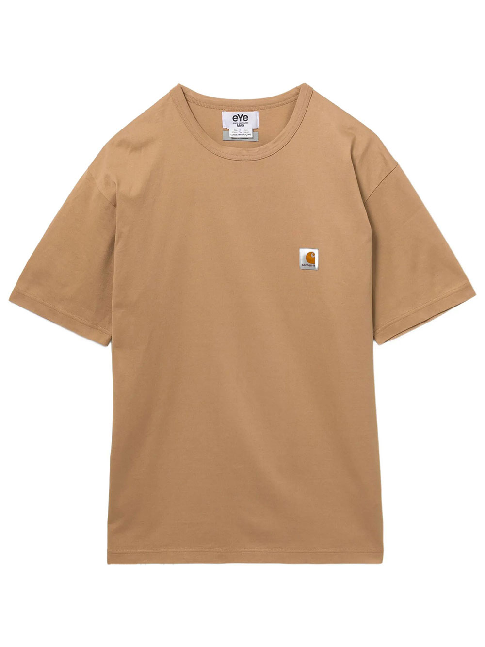 X CARHARTT: LOGO-PATCH T-SHIRT WQT908100BEIGE (JUNYA WATANABE / Tシャツ・カットソー ) | JUNYA WATANABE (ジュンヤ ワタナベ)