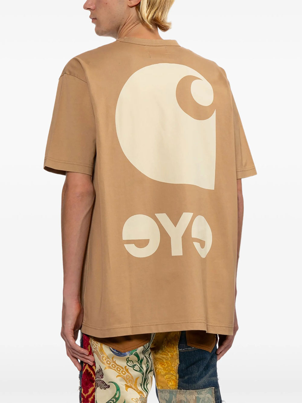 X CARHARTT: LOGO-PATCH T-SHIRT WQT908100BEIGE (JUNYA WATANABE / Tシャツ・カットソー ) | JUNYA WATANABE (ジュンヤ ワタナベ)(2)