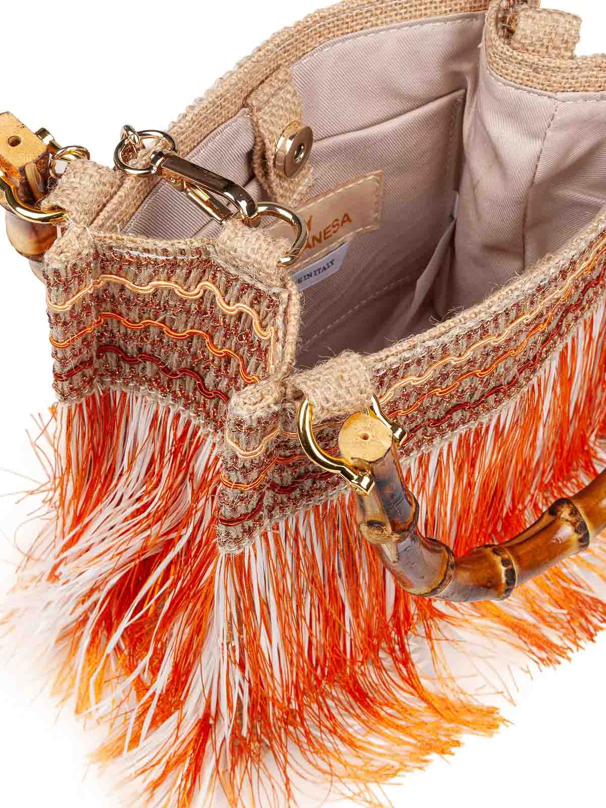 Handbag with fringes ORCSA (La MILANESA / ハンドバッグ・ショルダーバッグ ) | La MILANESA (ラミラネサ)(1)