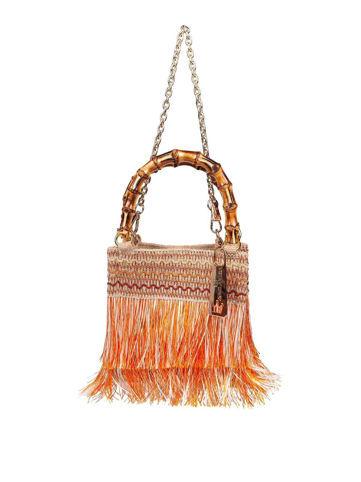 Handbag with fringes ORCSA (La MILANESA / ハンドバッグ・ショルダーバッグ ) | La MILANESA (ラミラネサ)(3)