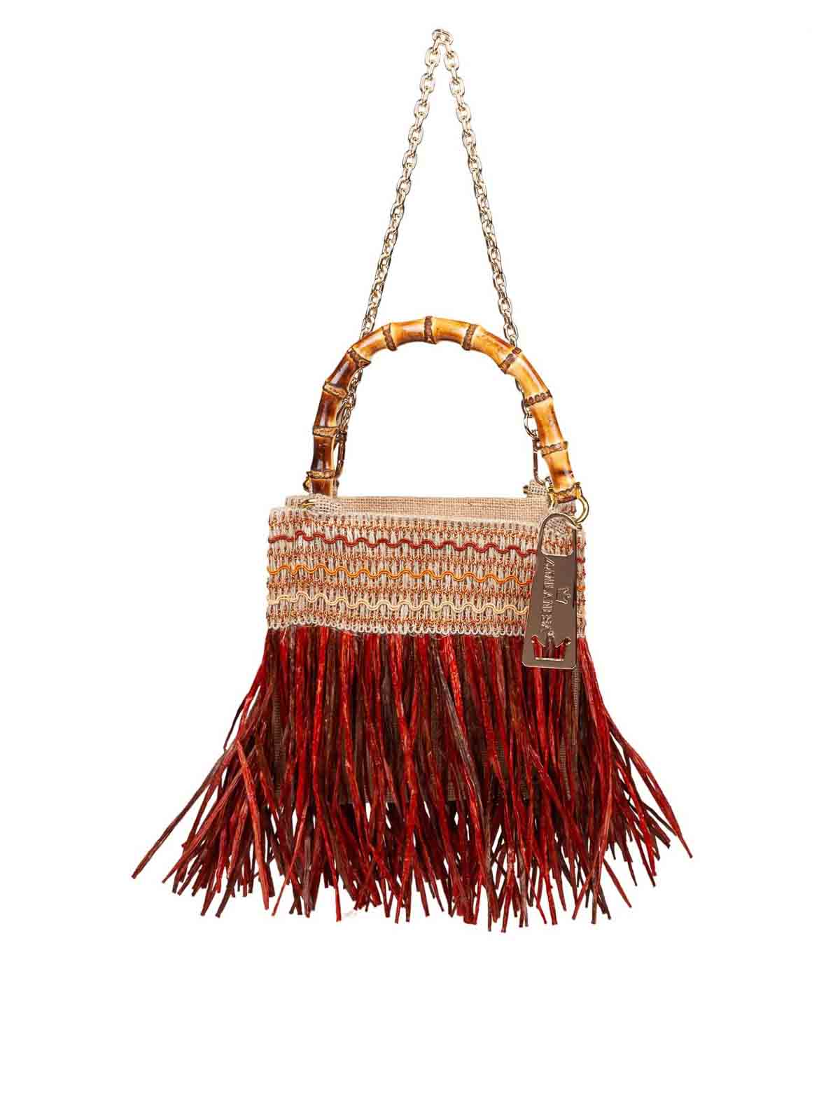 Handbag with fringes CALLASR (La MILANESA / ハンドバッグ・ショルダーバッグ ) | La MILANESA (ラミラネサ)(2)