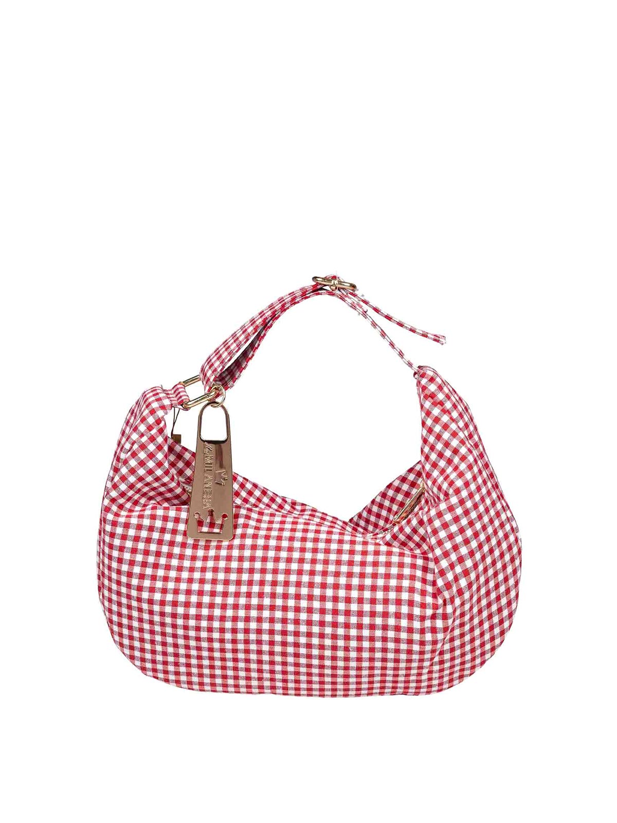 Shoulder bag in soft and enveloping fabric SCIMQR (La MILANESA / ハンドバッグ・ショルダーバッグ ) | La MILANESA (ラミラネサ)