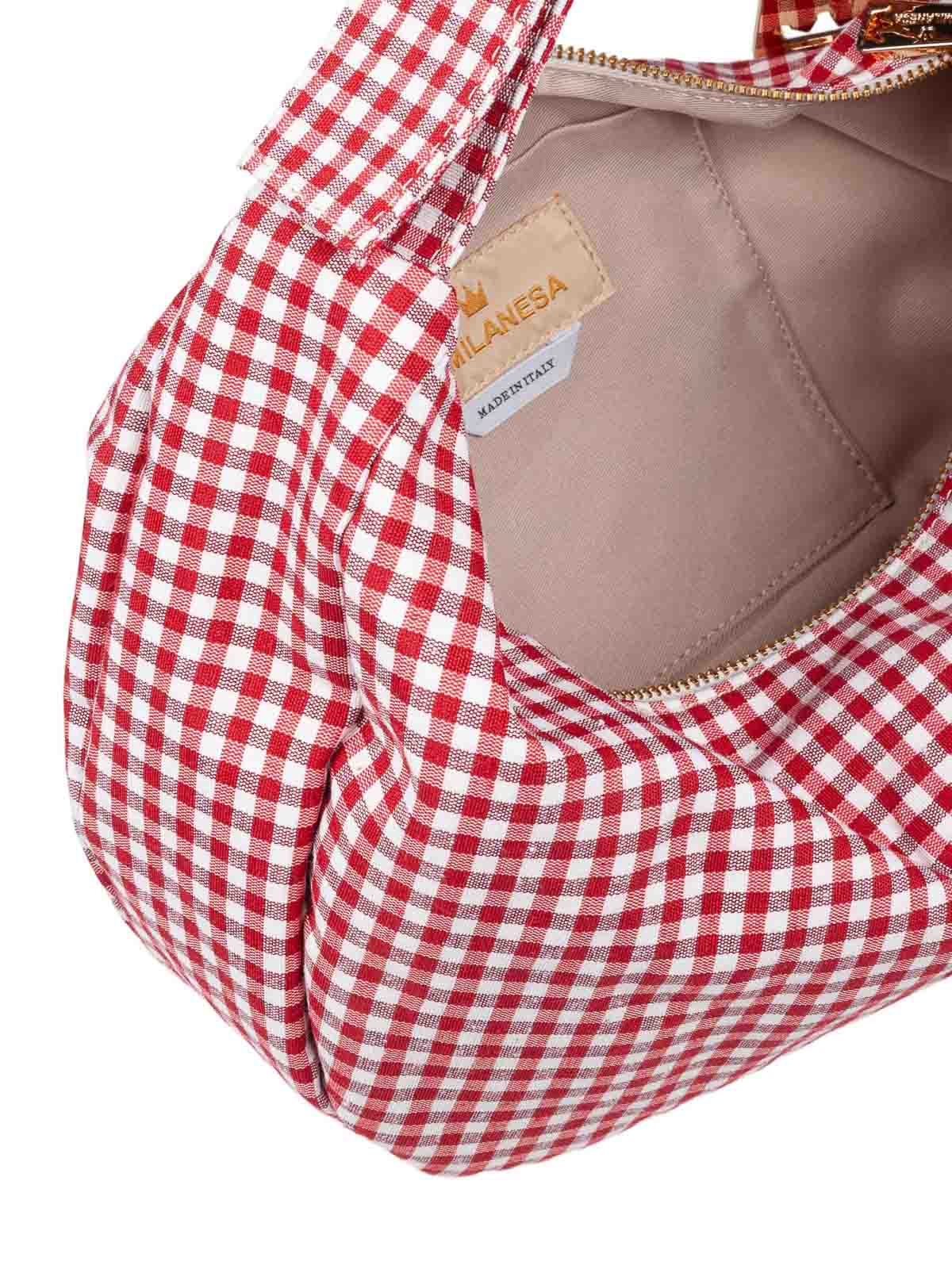 Shoulder bag in soft and enveloping fabric SCIMQR (La MILANESA / ハンドバッグ・ショルダーバッグ ) | La MILANESA (ラミラネサ)(1)