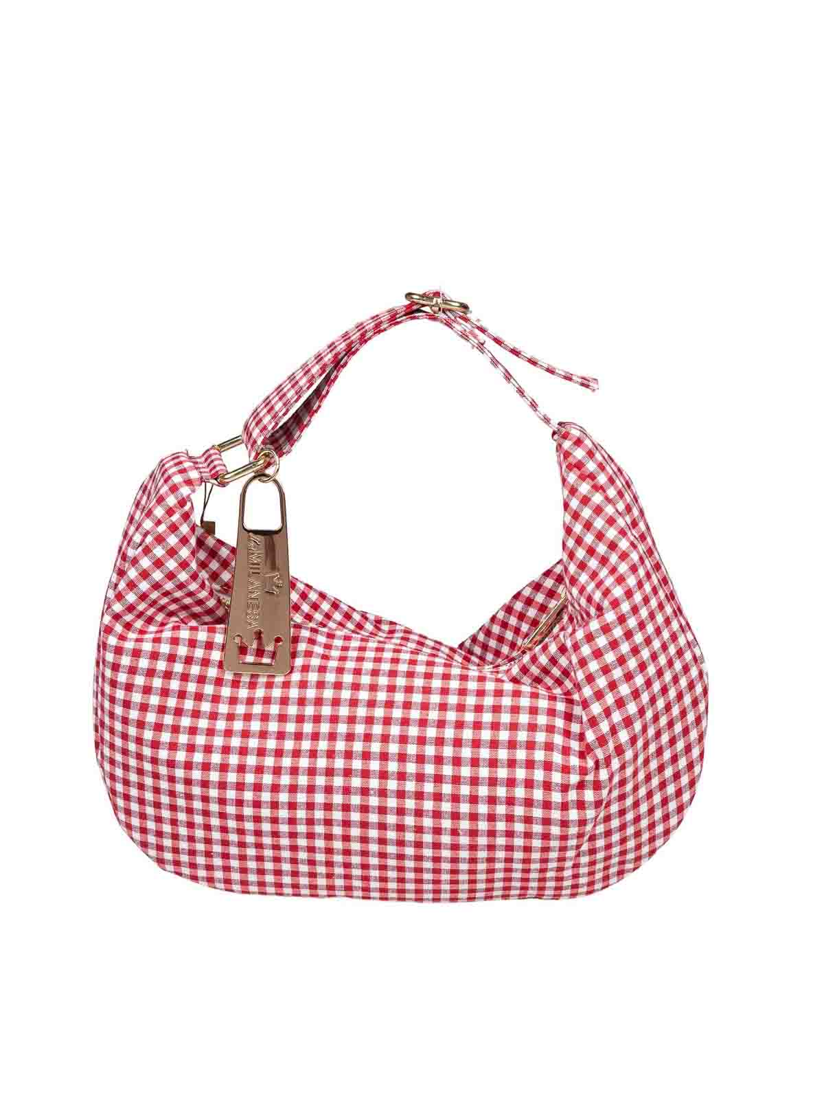 Shoulder bag in soft and enveloping fabric SCIMQR (La MILANESA / ハンドバッグ・ショルダーバッグ ) | La MILANESA (ラミラネサ)(2)