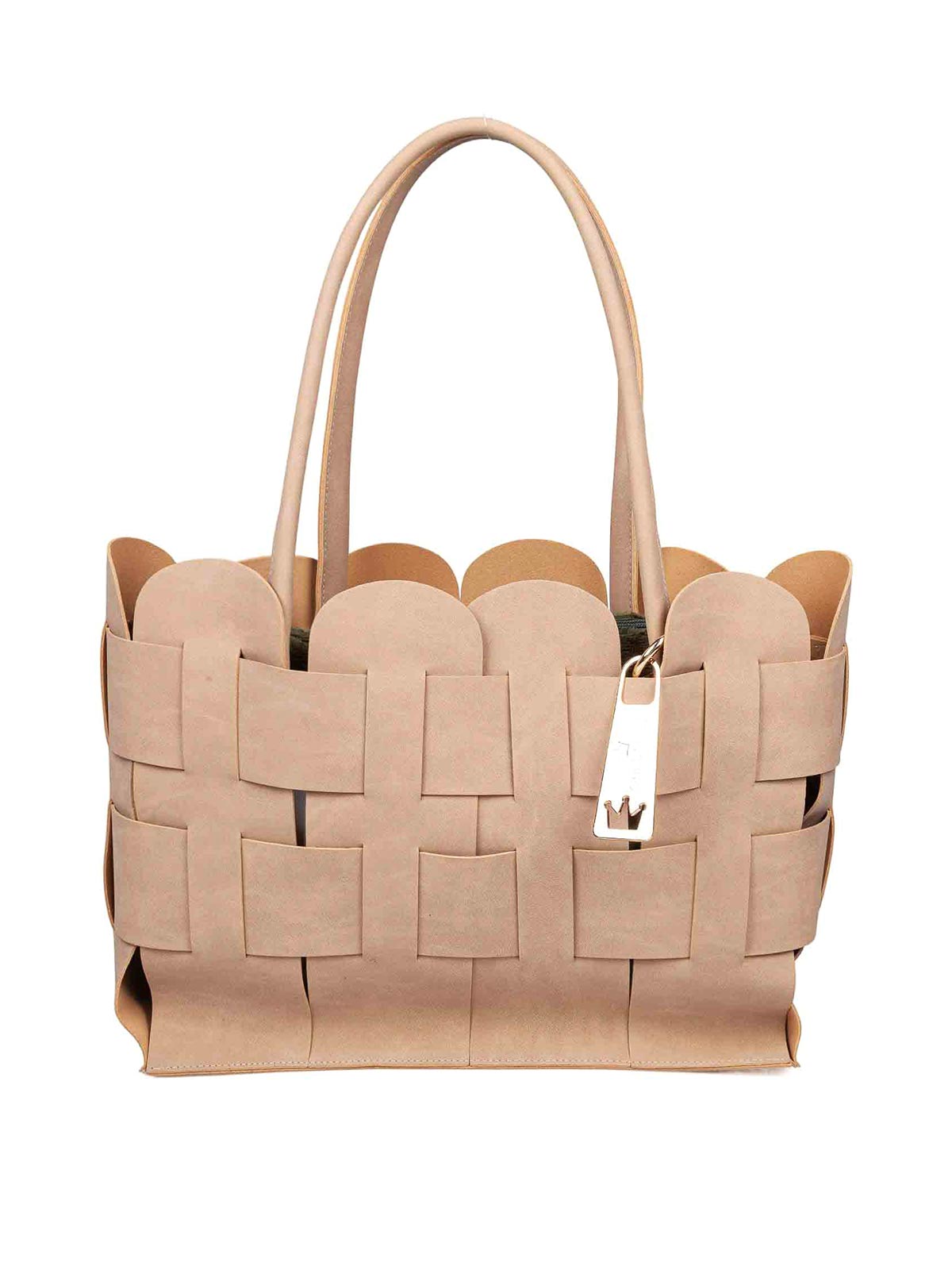 La milanesa large purple beige bag VIOLBE (La MILANESA / ハンドバッグ・ショルダーバッグ ) | La MILANESA (ラミラネサ)