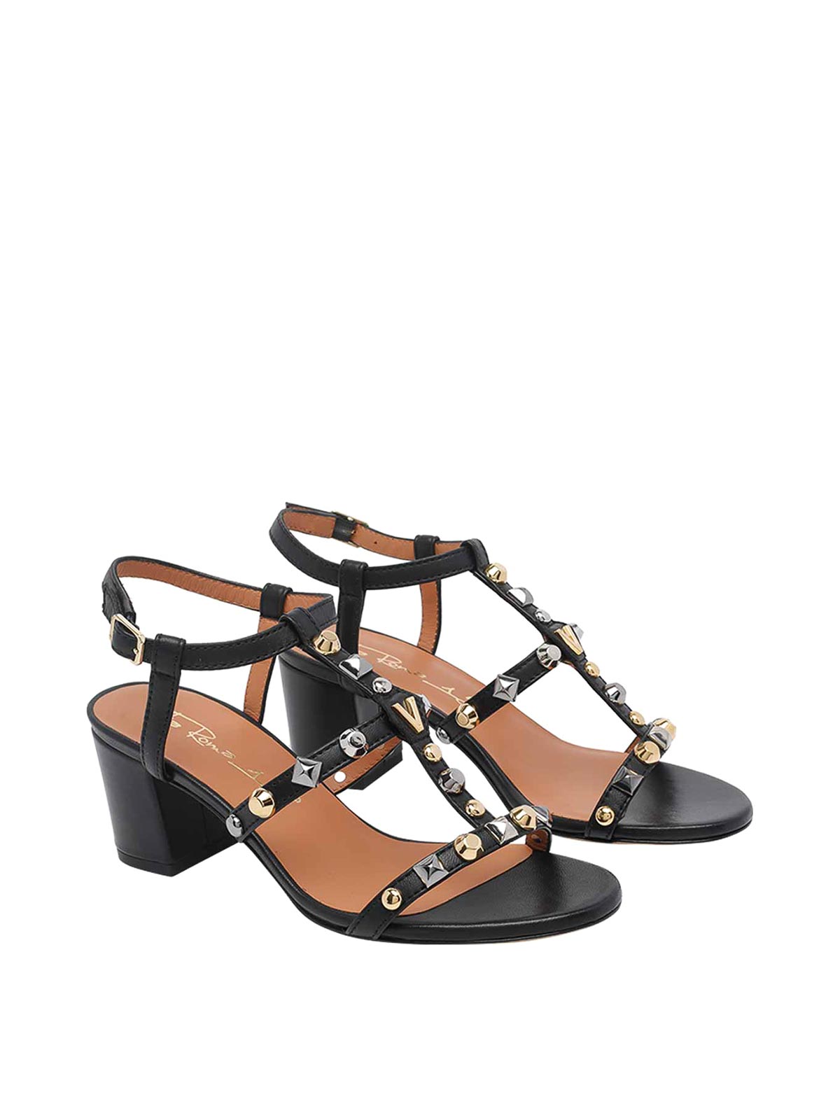 Black Pump Sandals 4637S56NERO (Via Rome 15 / サンダル ) | Via Rome 15 (ヴィアローマ クインディチ)(1)