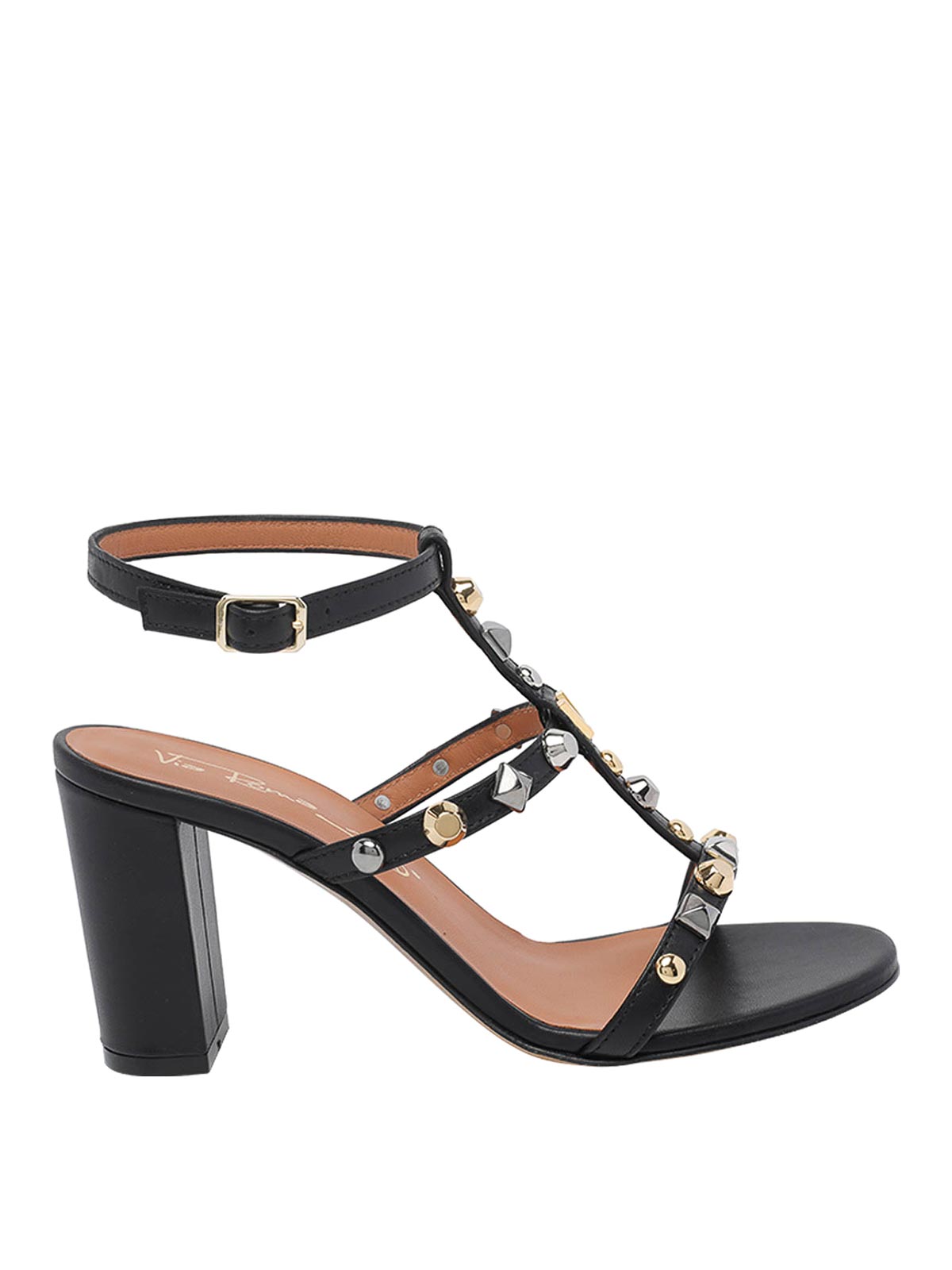 Studded Sandals 4642A34NERO (Via Rome 15 / サンダル ) | Via Rome 15 (ヴィアローマ クインディチ)