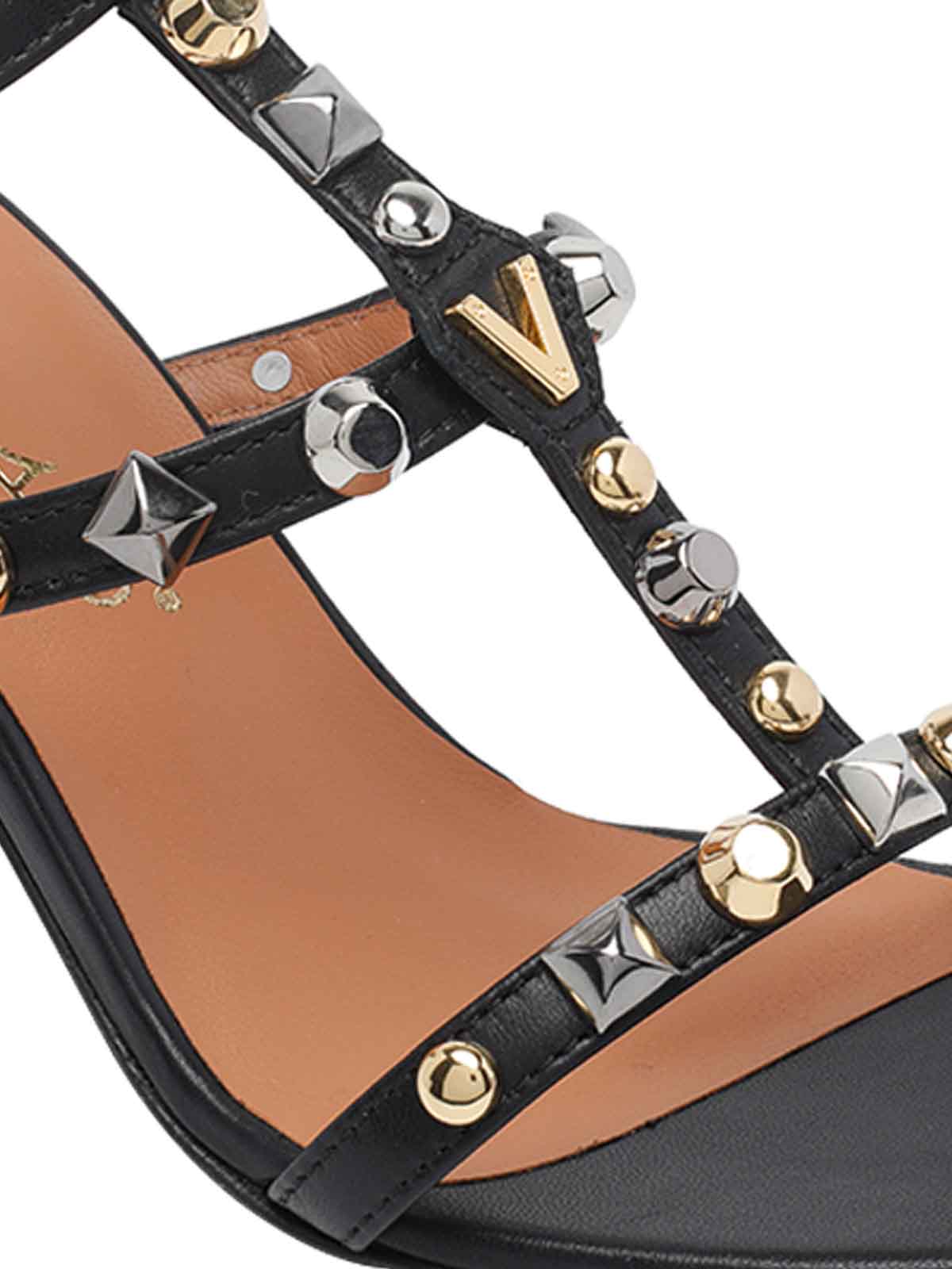 Studded Sandals 4642A34NERO (Via Rome 15 / サンダル ) | Via Rome 15 (ヴィアローマ クインディチ)(3)