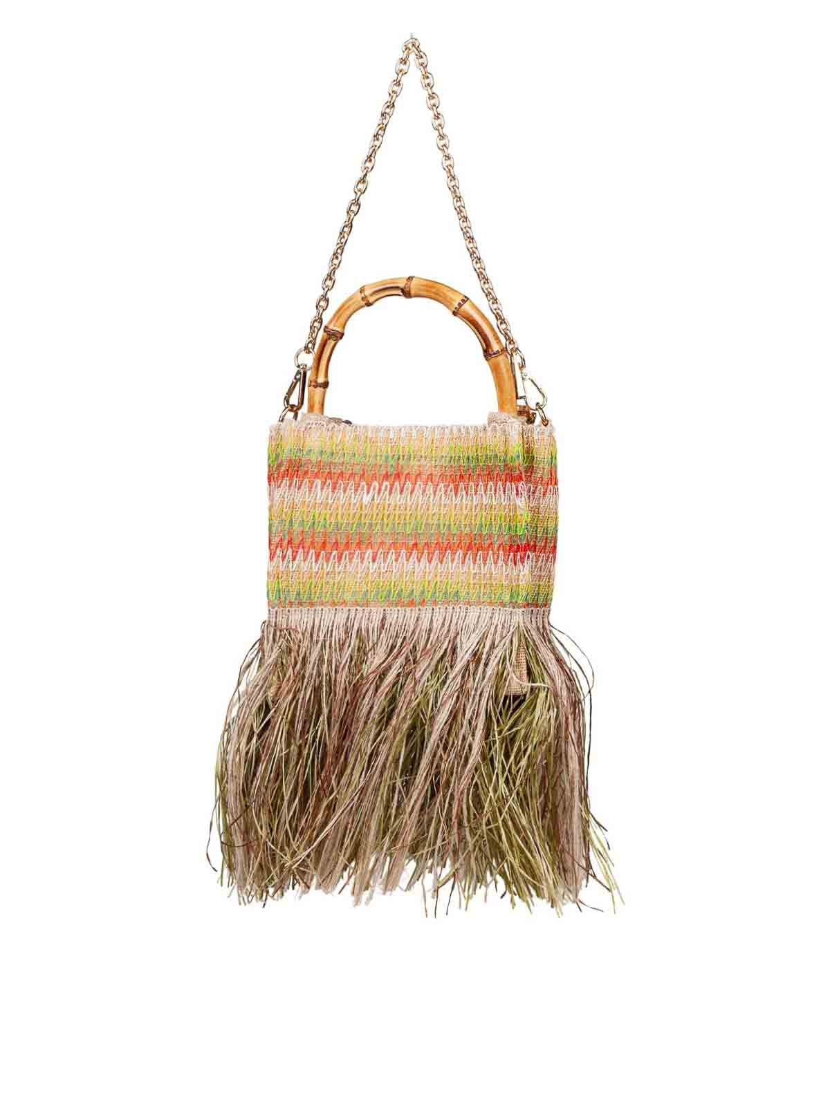 Handbag with fringes BEGO (La MILANESA / ハンドバッグ・ショルダーバッグ ) | La MILANESA (ラミラネサ)(2)