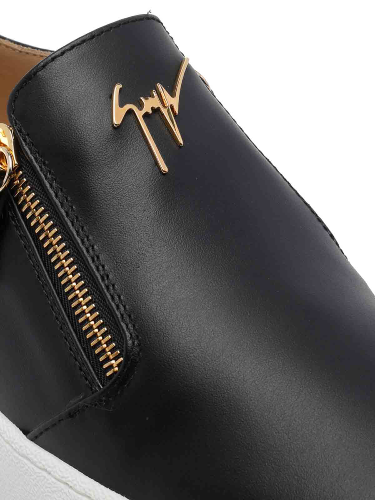 Black Gz Mike Zip Slip On RM60020002 (GIUSEPPE ZANOTTI / スニーカー ) | GIUSEPPE ZANOTTI (ジュゼッペ ザノッティ)(3)