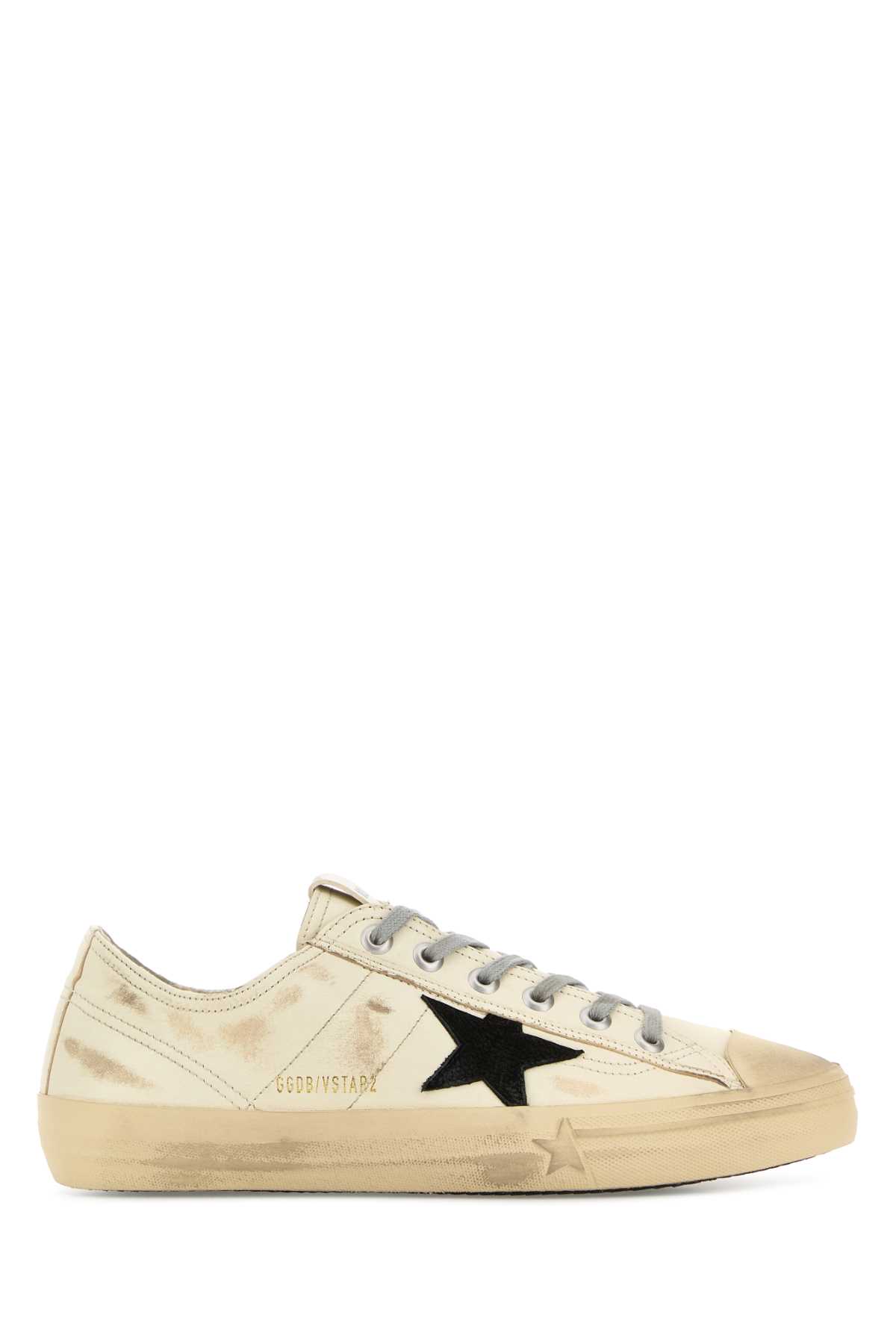 Ivory leather V-Star 2 sneakers GMF00129F00399611360 (Golden Goose / スニーカー ) | Golden Goose (ゴールデングース)