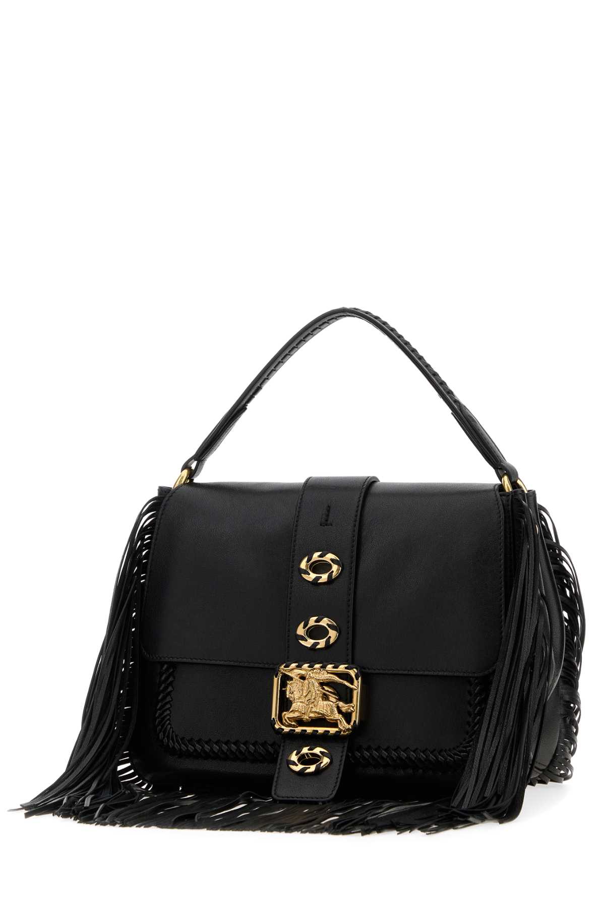 Black leather small Rider handbag 8126286A1189 (Burberry / ハンドバッグ・ショルダーバッグ ) | Burberry (バーバリー)(1)