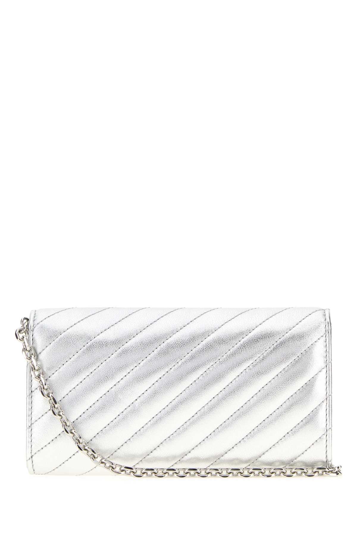Silver leather Avn clutch AVNCURWALCHNRBASILVER (JIMMY CHOO / ハンドバッグ・ショルダーバッグ ) | JIMMY CHOO (ジミー チュウ)(2)