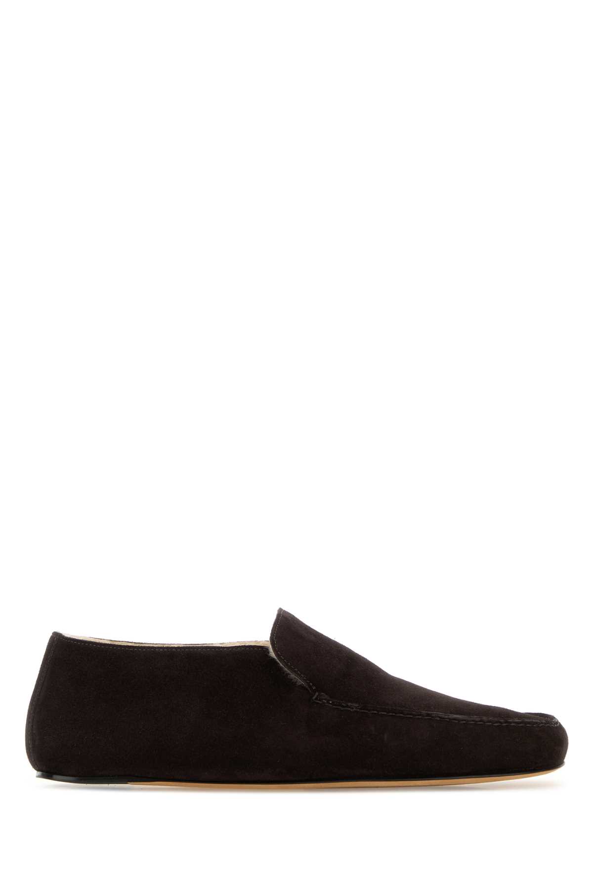Dark brown suede Leo loafers F2128L805SH03LQB (The Row / ローファー ) | The Row (ザ・ロウ)