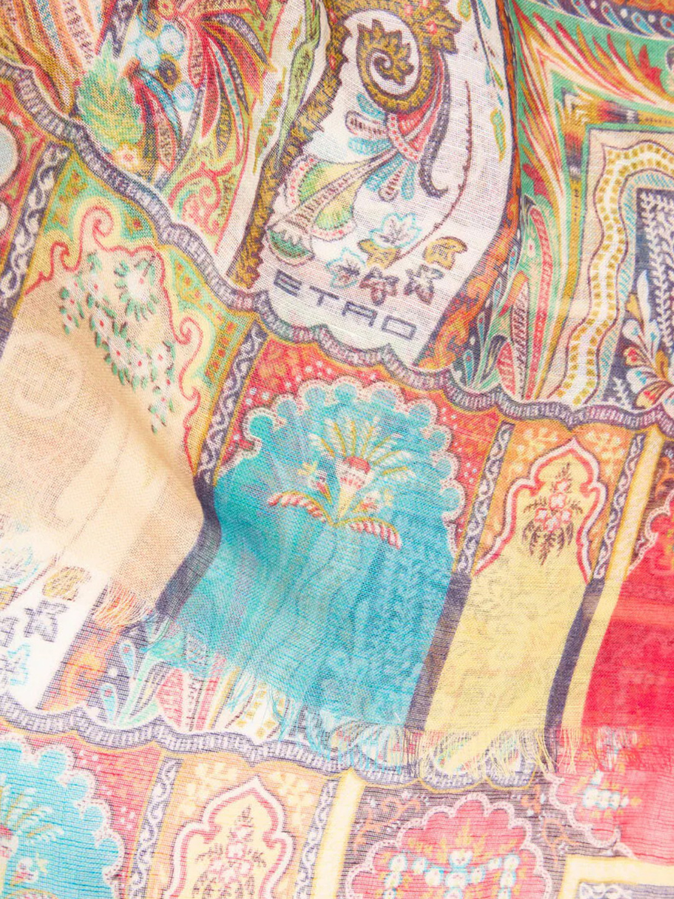 MODAL BLEND SCARF WITH PAISLEY FOLIAGE PATTERN WAYA0001AK18KX0800 (ETRO / スカーフ・マフラー ) | ETRO (エトロ)(1)