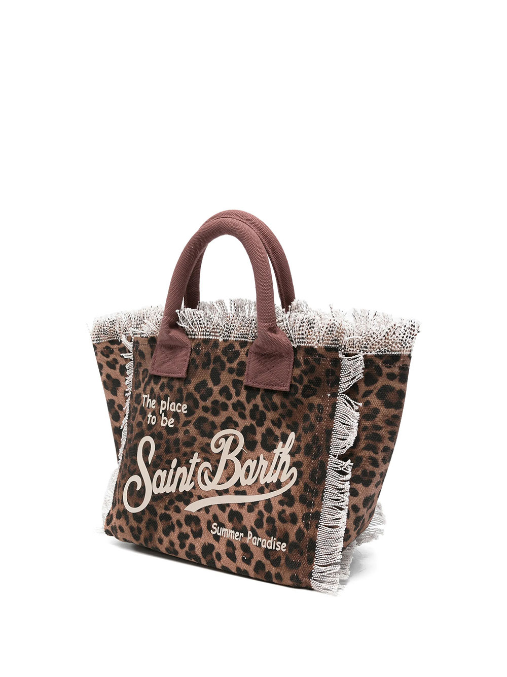 COLETTE LEOPARD CANVAS TOTE BAG WITH FRINGES COL0001W00190L (MC2 SAINT BARTH / トートバッグ ) | MC2 SAINT BARTH (エムシーツーセイントバース)(1)