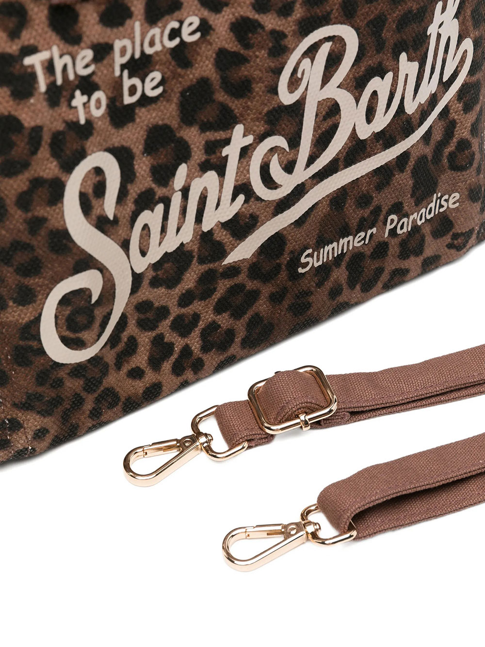 COLETTE LEOPARD CANVAS TOTE BAG WITH FRINGES COL0001W00190L (MC2 SAINT BARTH / トートバッグ ) | MC2 SAINT BARTH (エムシーツーセイントバース)(2)