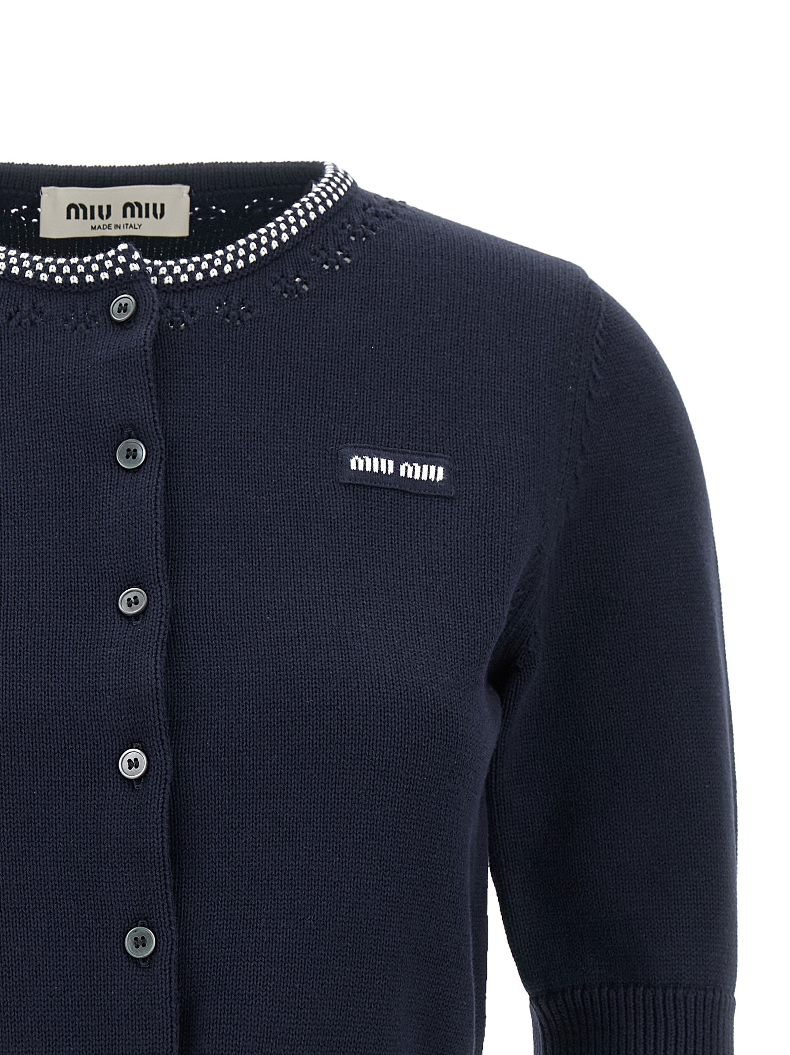 Cropped cardigan MMF02RSOOO191VF022X (MIU MIU / ニット・セーター・カーディガン ) | MIU MIU (ミュウミュウ)(2)