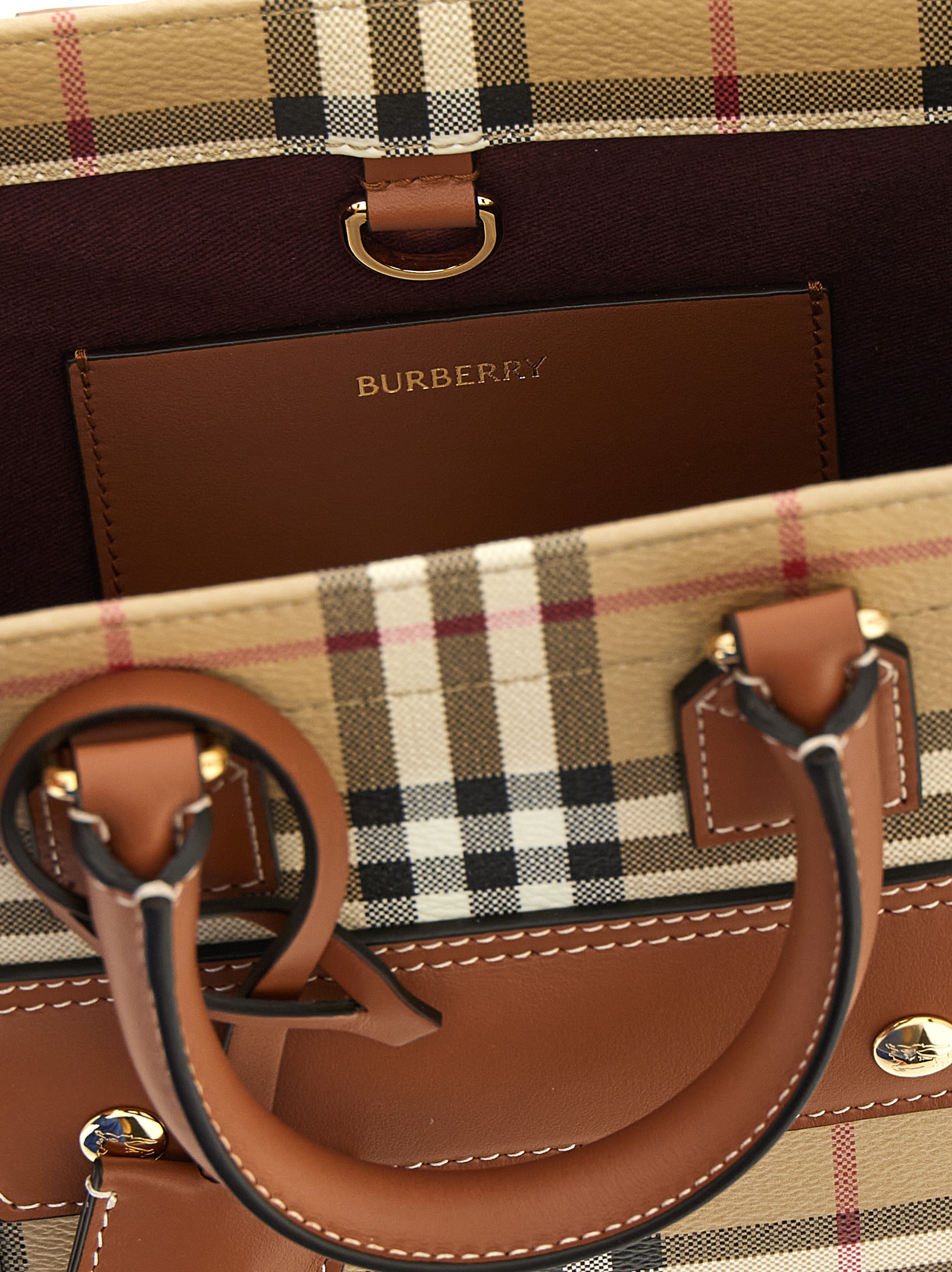 'Freya' mini shopping bag 8109793VNTGCHKBRIARBROWN (Burberry / トートバッグ ) | Burberry (バーバリー)(3)
