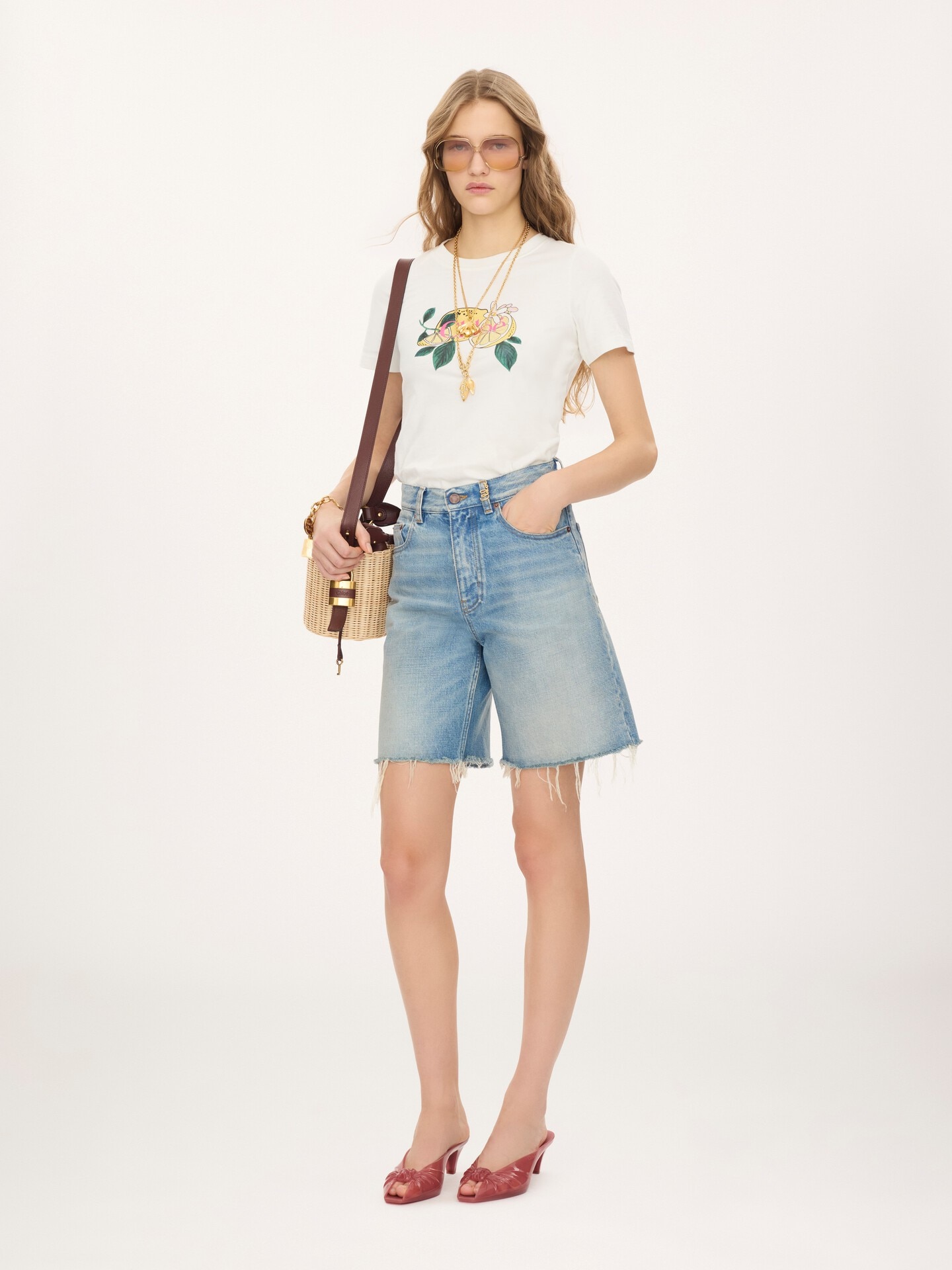 Chloè T-shirts and Polos CH26AJH08981107 (Chloé / Tシャツ・カットソー ) | Chloé (クロエ)(1)