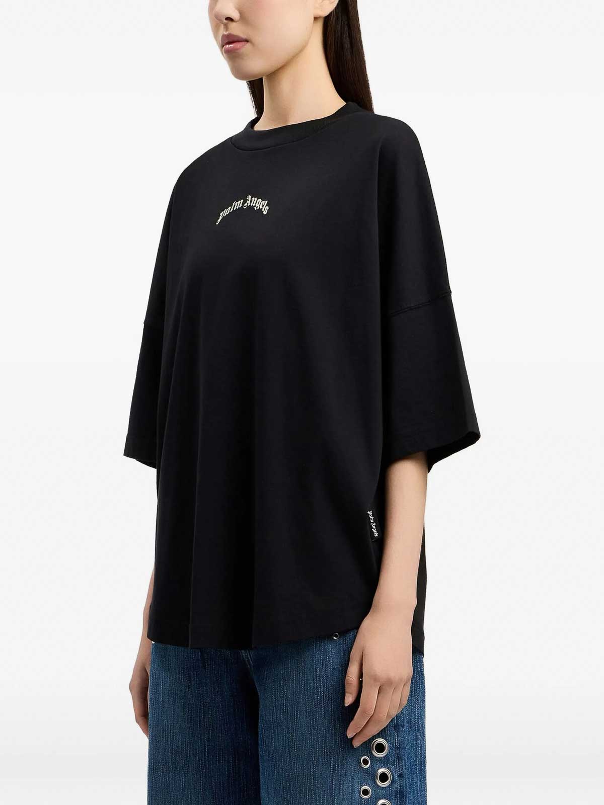Curved Logo Over Tee PWAA07CS26JER002100A (Palm Angels / Tシャツ・カットソー ) | Palm Angels (パームエンジェルス)(3)