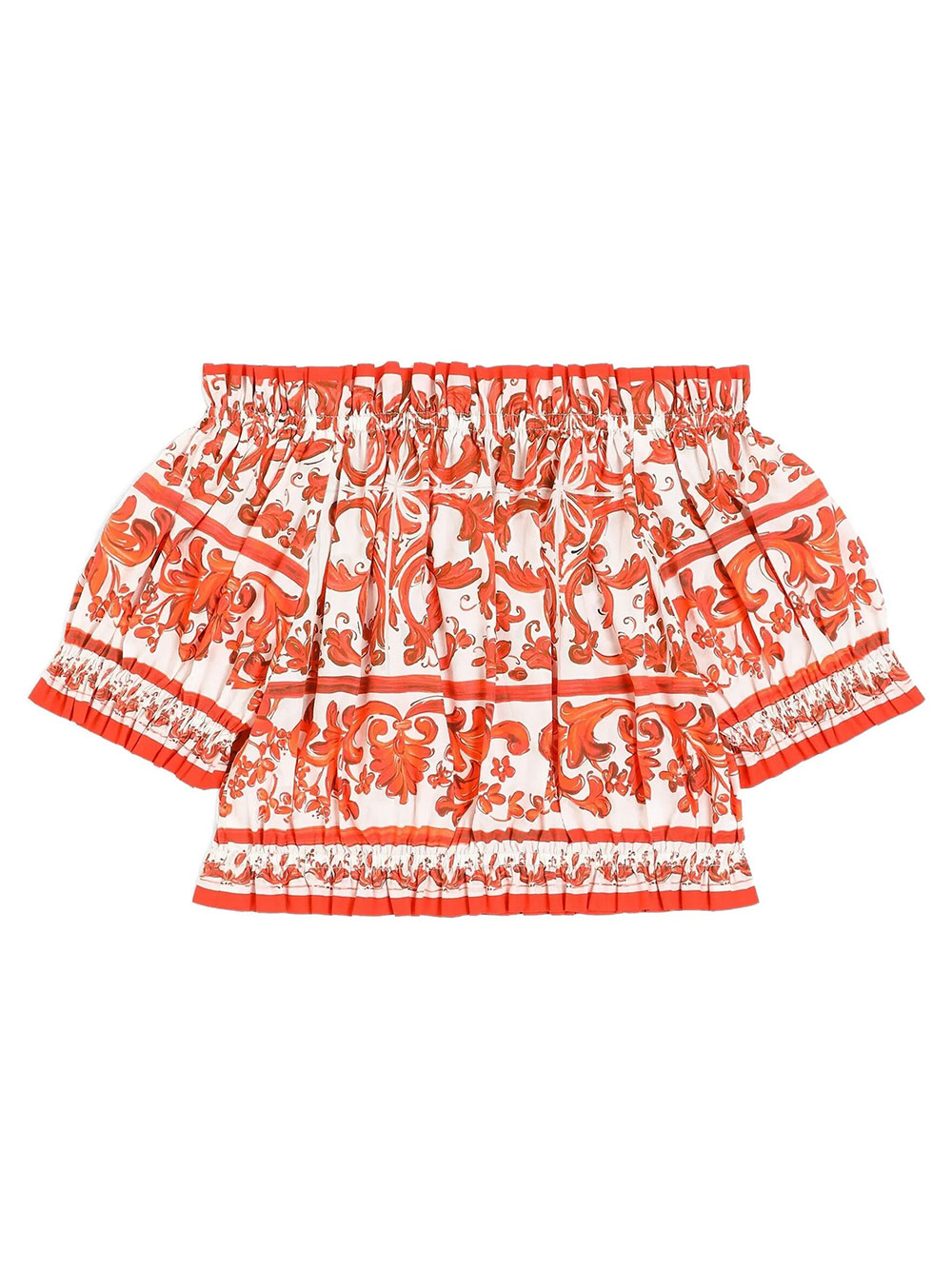 MAJOLICA-PRINT POPLIN TOP L56S40G7P4JIE5DQ (Dolce & Gabbana / シャツ・ブラウス ) | Dolce & Gabbana (ドルチェガッバーナ)(1)