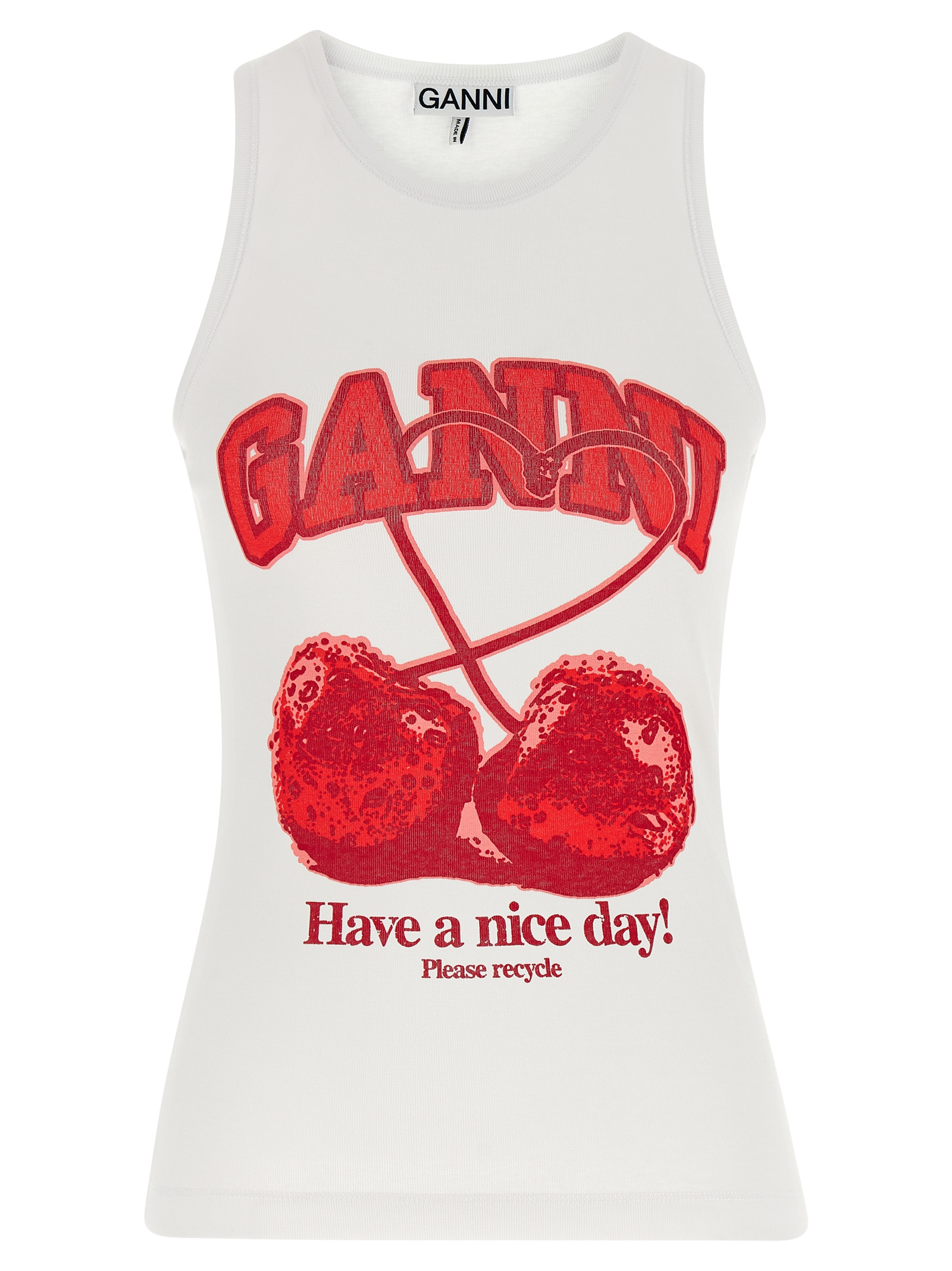 'Cherry' tank top A1040439151 (GANNI / タンクトップ・キャミソール ) | GANNI (ガニー)
