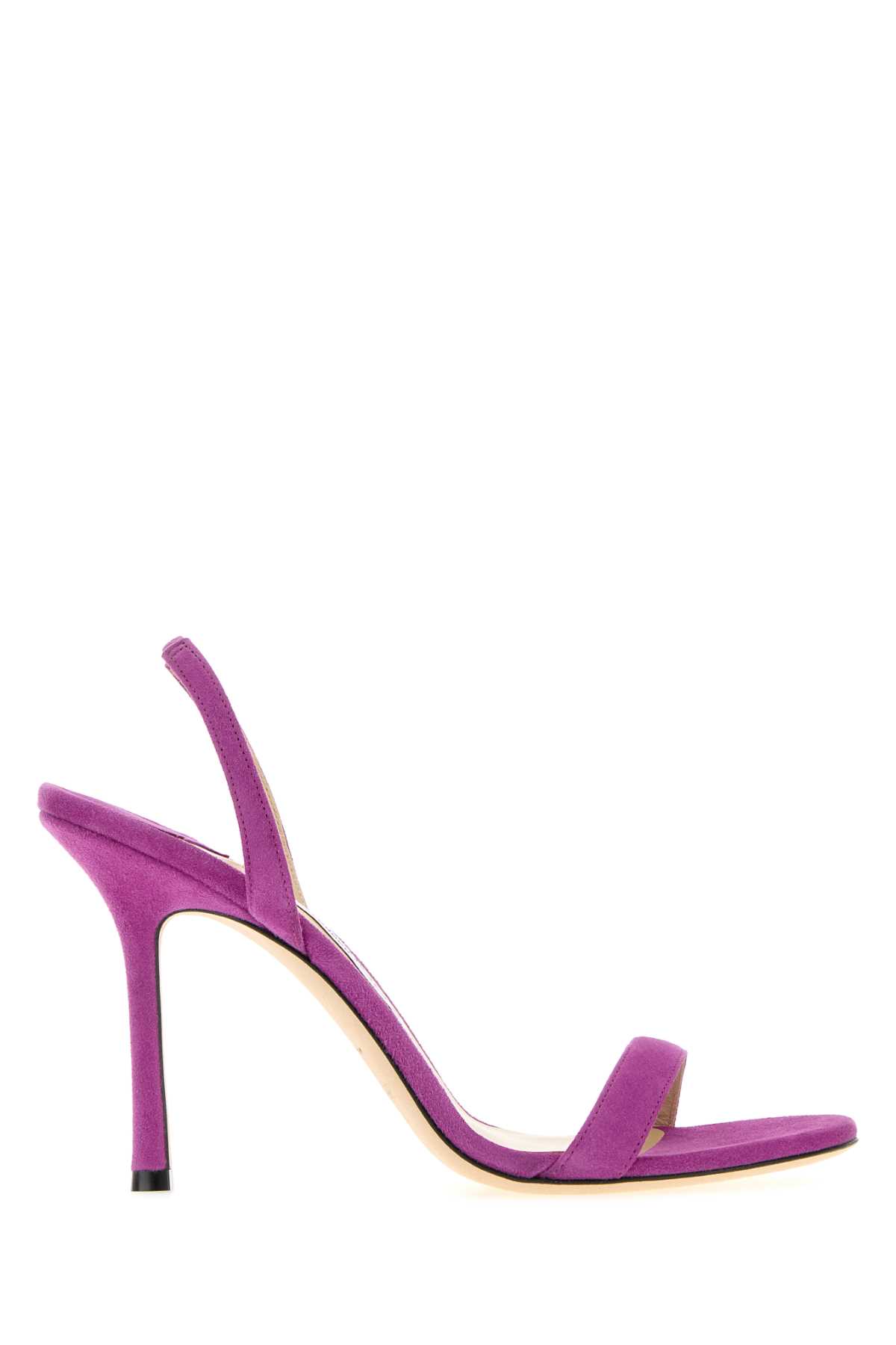 Tyrian purple suede Jenn sandals JENN100SUEVIOLETORCHID (JIMMY CHOO / サンダル ) | JIMMY CHOO (ジミー チュウ)