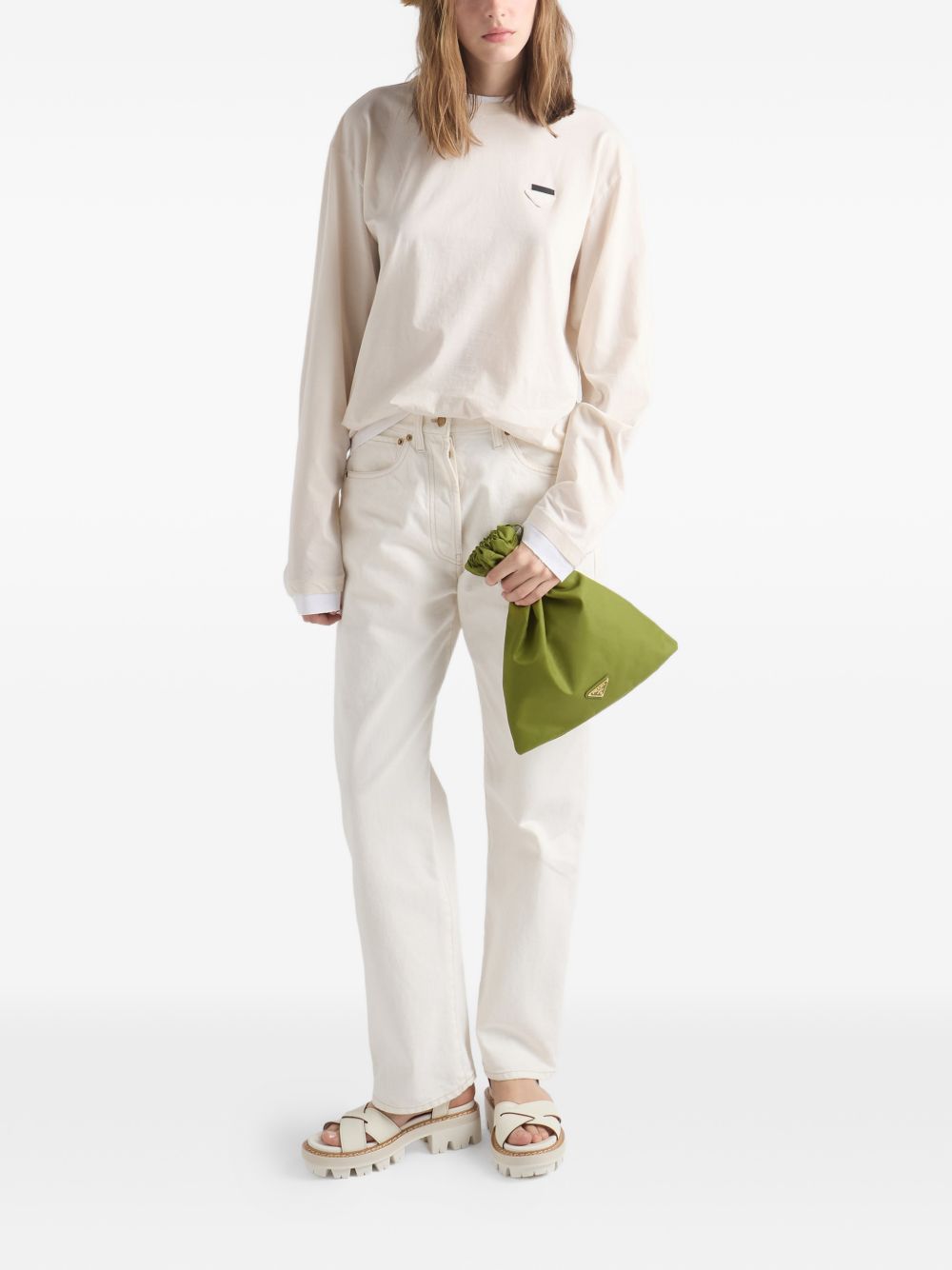 Prada Bags.. GREEN 1NK01M2HG6F077G (Prada / クラッチバッグ・ポーチ ) | Prada (プラダ)(5)