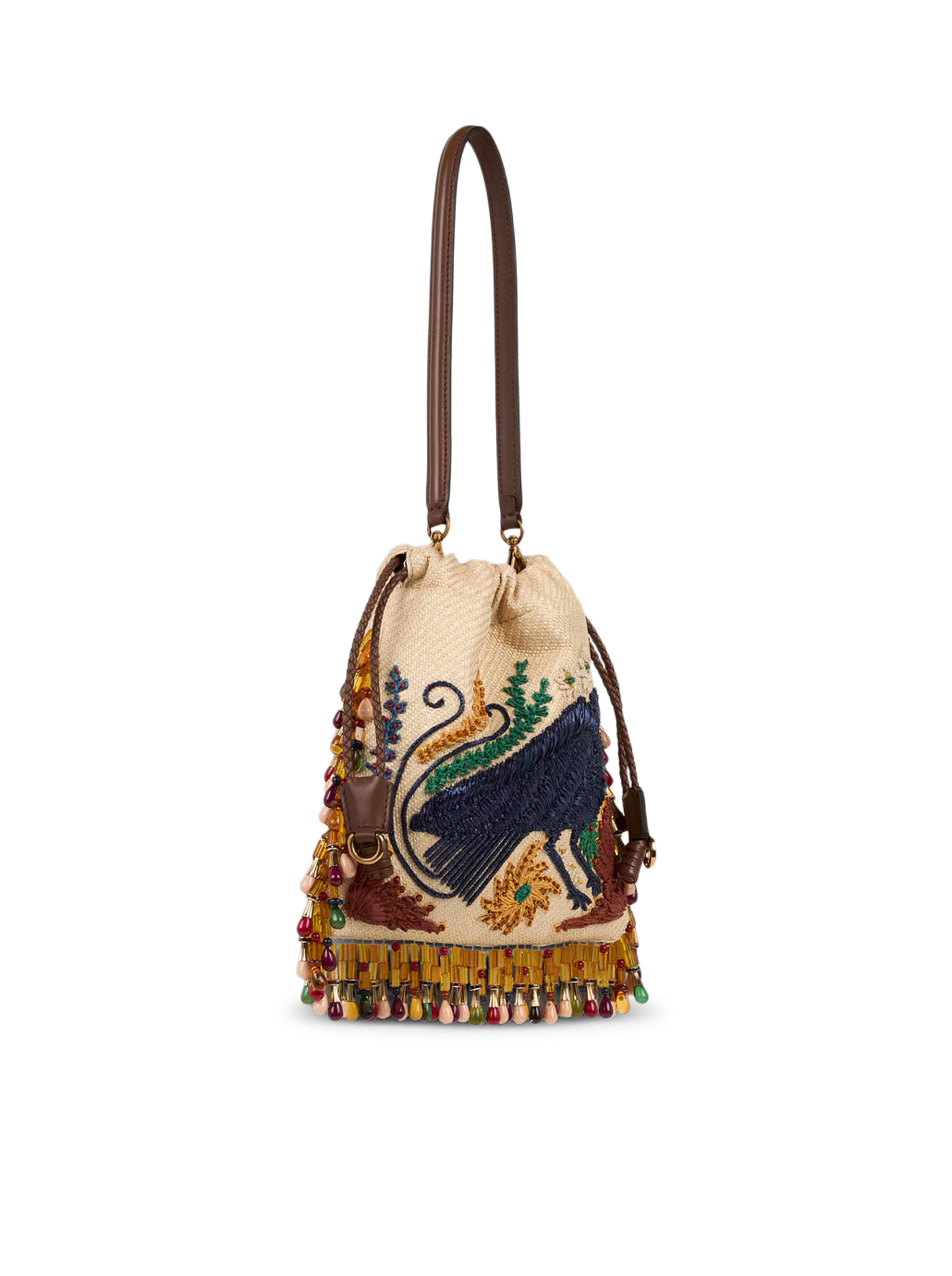 ETRO X TABBY BOOTH SMALL KALISPERA RAFFIA BAG WITH EMBROIDERY AND BEADS WP1B0025AR122M0121 (ETRO / ハンドバッグ・ショルダーバッグ ) | ETRO (エトロ)(2)