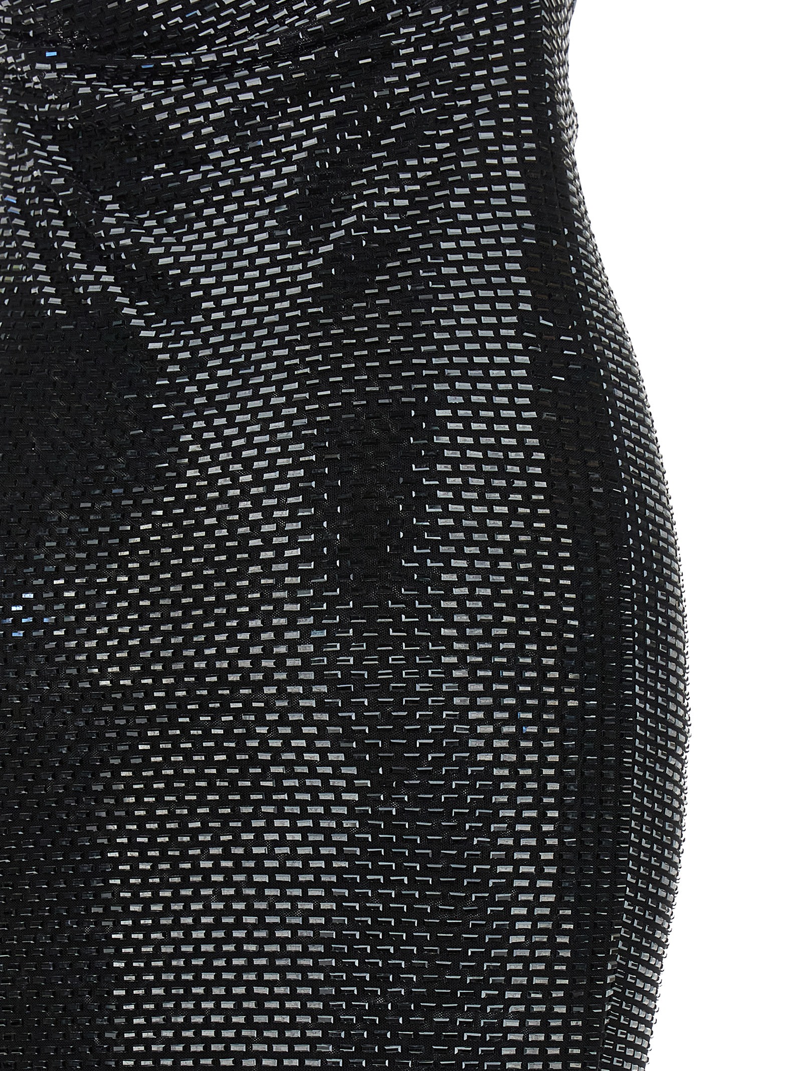 'Black Rhinestone Draped Maxi' dress PF26041XBBLACK (self-portrait / ワンピース・ドレス・オールインワン ) | self-portrait (セルフ・ポートレイト)(3)