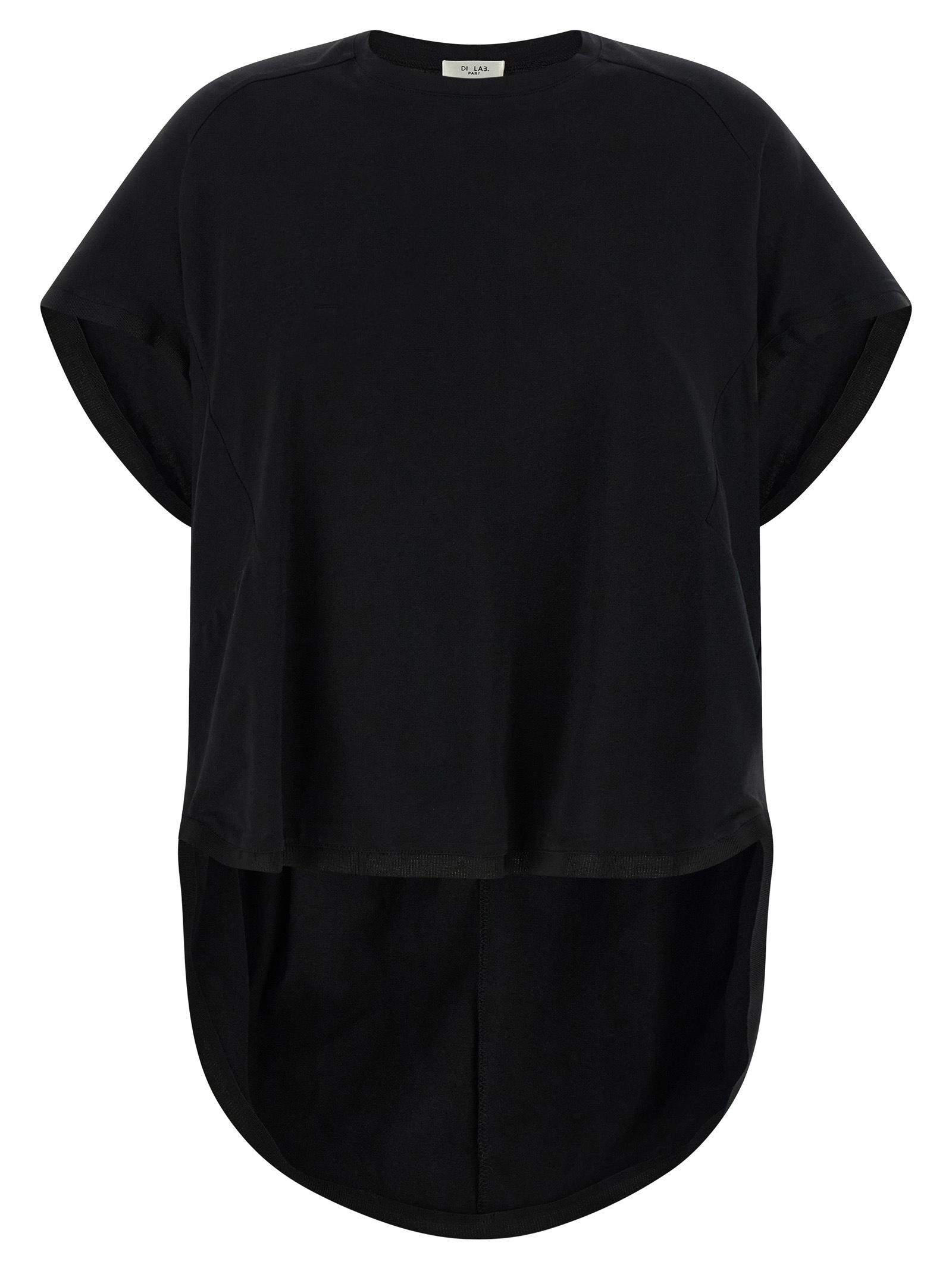 'Spilla' T-shirt T92NSNERO (DI.LA3 PARI' / Tシャツ・カットソー ) | DI.LA3 PARI' (ディラトレパリ)