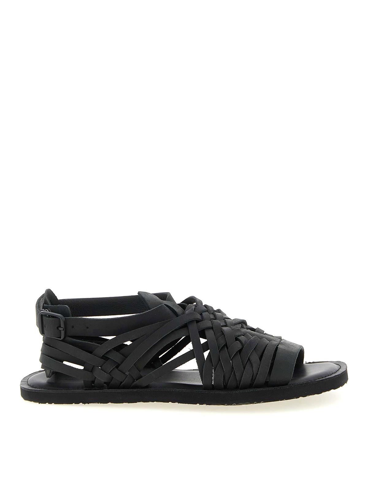 Braided Leather Sandals HKE037682 (Yohji Yamamoto / サンダル ) | Yohji Yamamoto (ヨウジヤマモト)