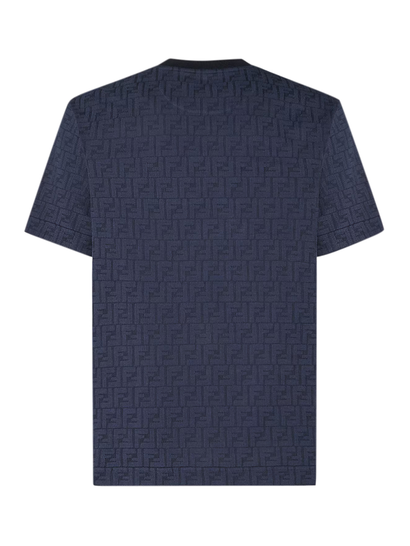 DARK BLUE FF COTTON PIQUET T-SHIRT FY0936AUR1F0QA2 (FENDI / Tシャツ・カットソー ) | FENDI (フェンディ)(1)