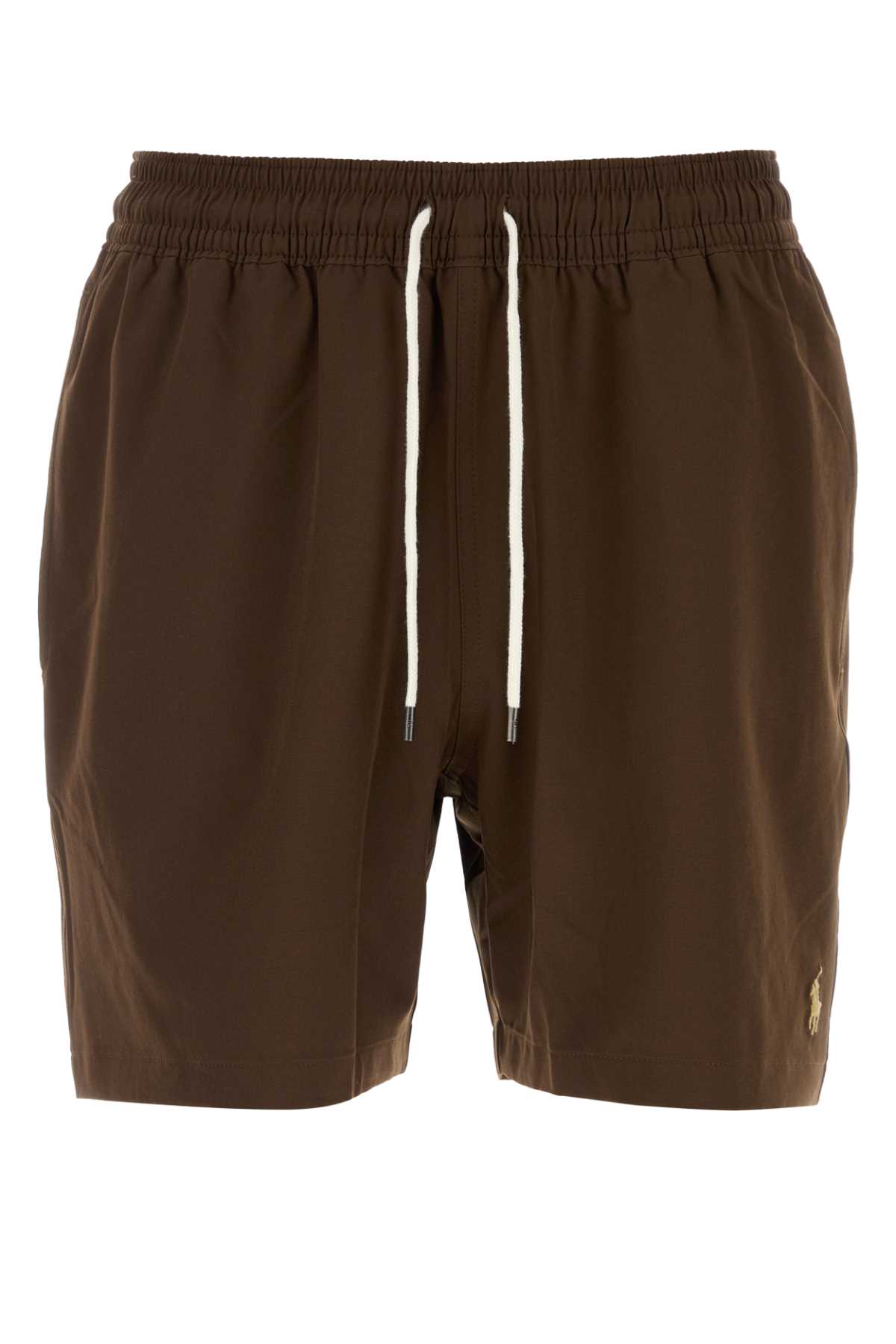 Brown stretch polyester swimming shorts 710957782513 (Polo Ralph Lauren / ショートパンツ ) | Polo Ralph Lauren (ポロ ラルフ ローレン)