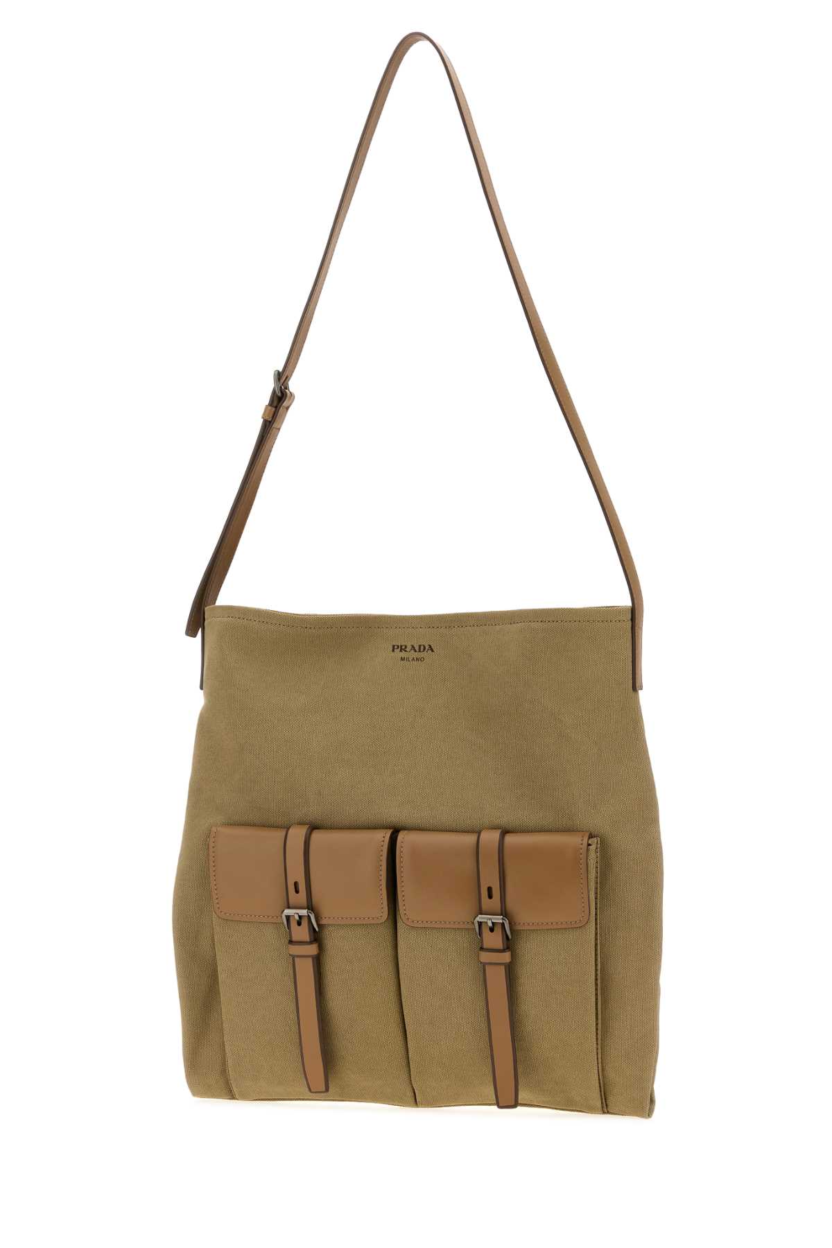Khaki canvas Prada Route shopping bag 2VH2072G6SF0241 (Prada / ハンドバッグ・ショルダーバッグ ) | Prada (プラダ)(1)