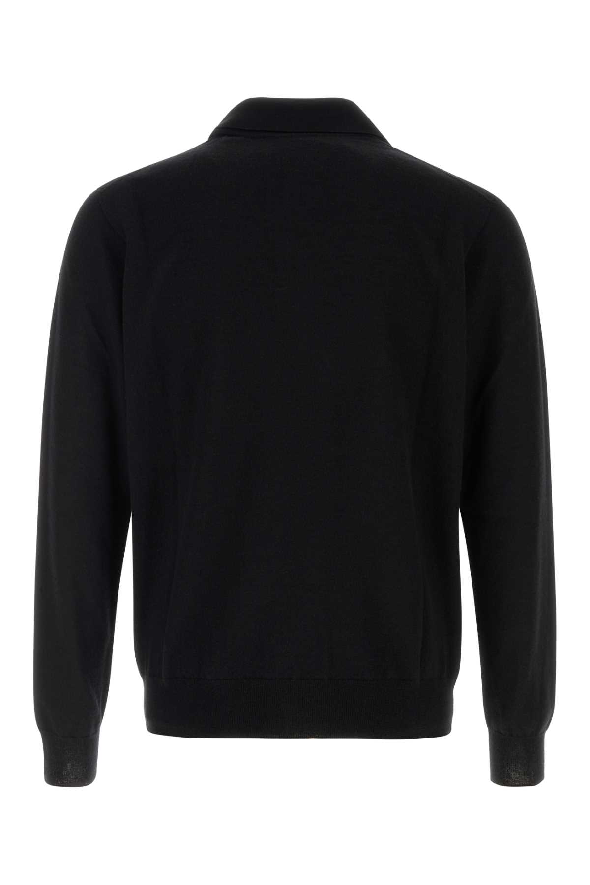 Black cashmere Selio polo shirt 1439Y995BLK (The Row / ニット・セーター・カーディガン ) | The Row (ザ・ロウ)(1)