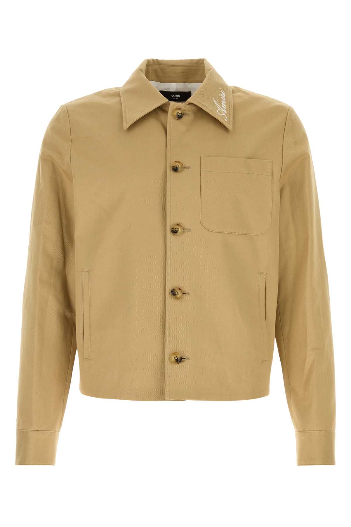 Beige cotton jacket AMOUJA1133EARTH (AMIRI / カジュアルジャケット ) | AMIRI (アミリ)