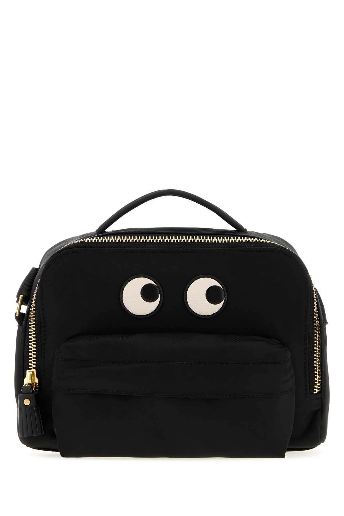 Black canvas Eyes handbag 5050925193542BLACK (ANYA HINDMARCH / ハンドバッグ・ショルダーバッグ ) | ANYA HINDMARCH (アニヤ・ハインドマーチ)