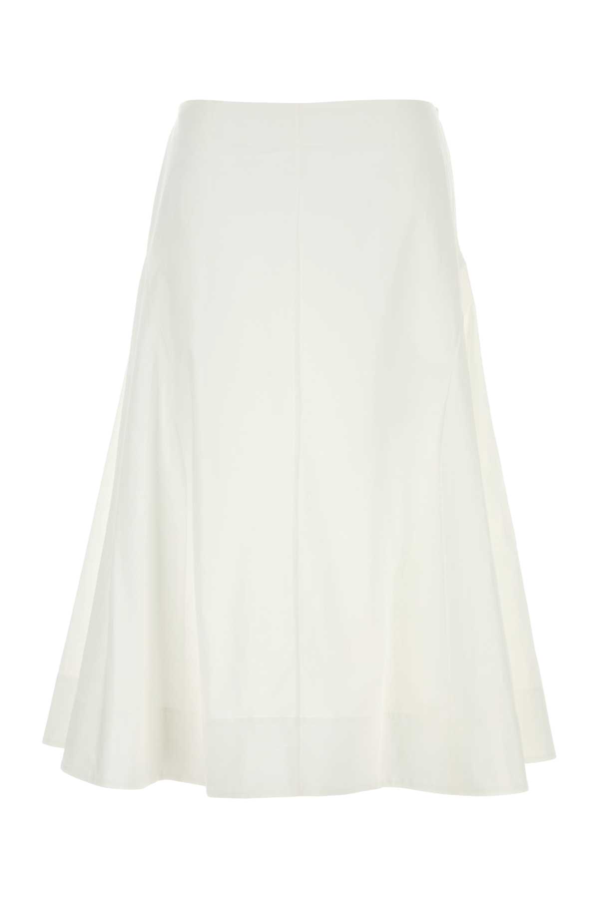 White poplin Artin skirt 4187195W195168 (KHAITE / スカート ) | KHAITE (ケイト)