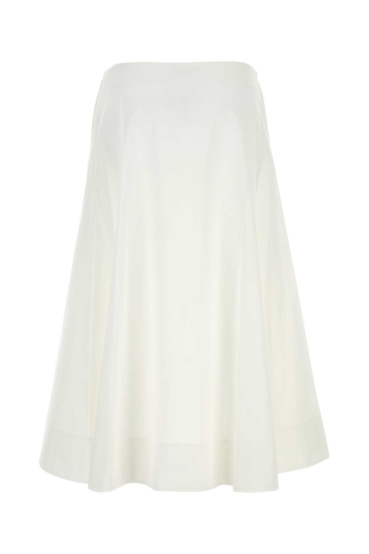 White poplin Artin skirt 4187195W195168 (KHAITE / スカート ) | KHAITE (ケイト)(1)