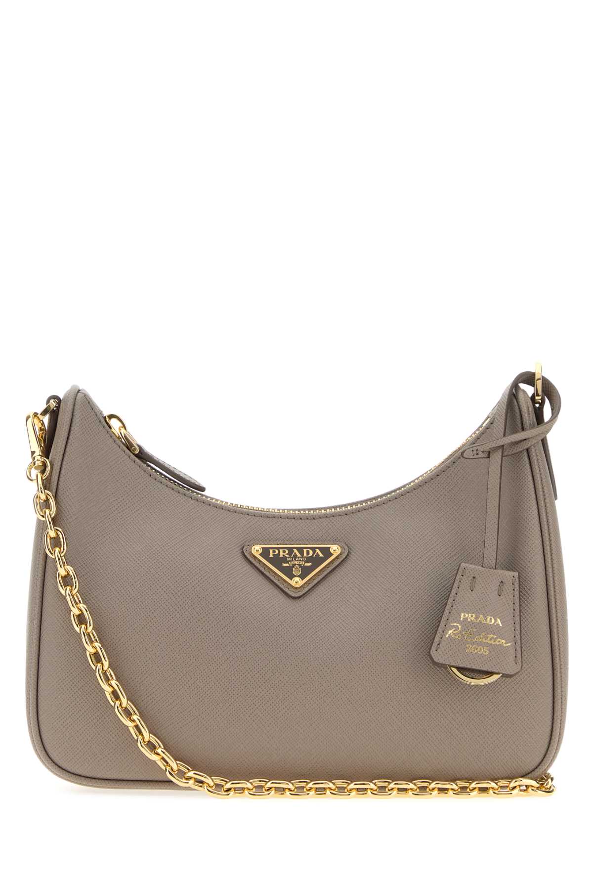 Dark grey leather Re-Edition 2005 shoulder bag 1BH204VV2PNZVF0JDS (Prada / ハンドバッグ・ショルダーバッグ ) | Prada (プラダ)