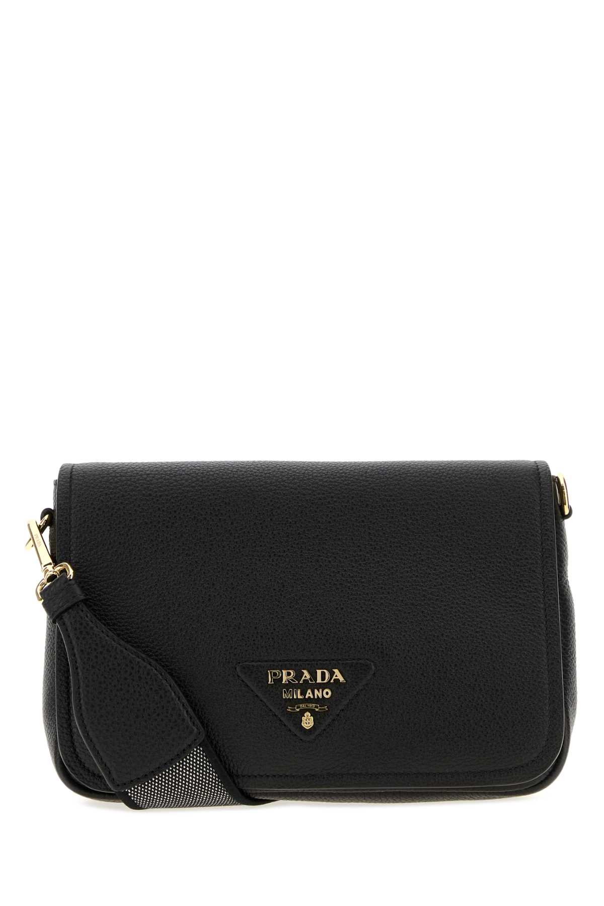 Black leather crossbody bag 1BD314V7NO2DKVF0632 (Prada / ハンドバッグ・ショルダーバッグ ) | Prada (プラダ)