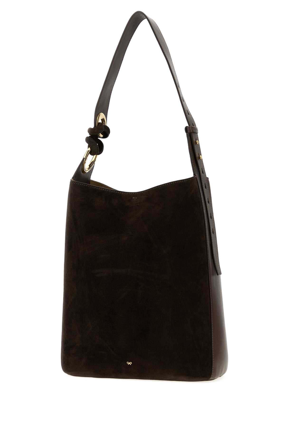 Brown suede Ringo bucket bag 5050925200363TRUFFLE (ANYA HINDMARCH / ハンドバッグ・ショルダーバッグ ) | ANYA HINDMARCH (アニヤ・ハインドマーチ)(1)
