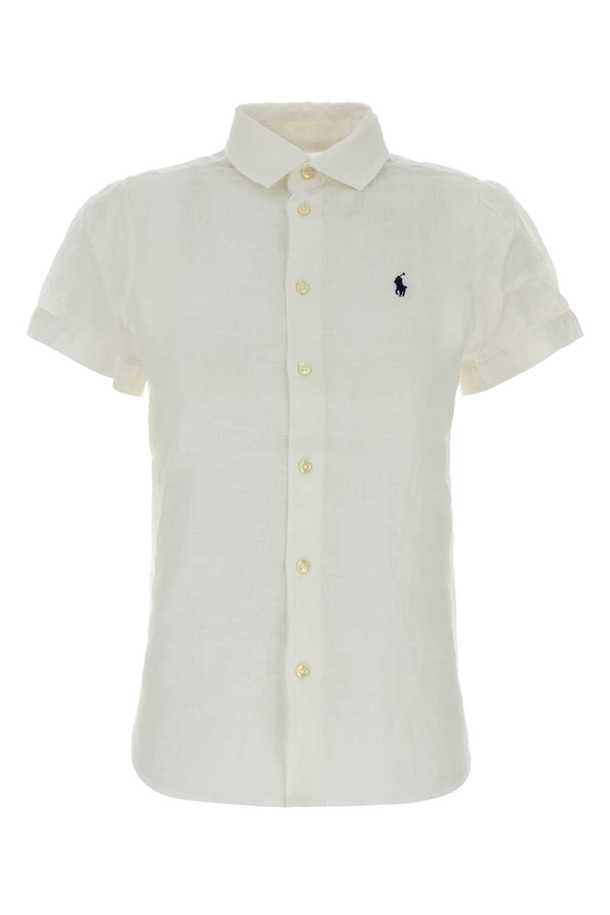 White linen shirt 211973366505 (Polo Ralph Lauren / シャツ・ブラウス ) | Polo Ralph Lauren (ポロ ラルフ ローレン)