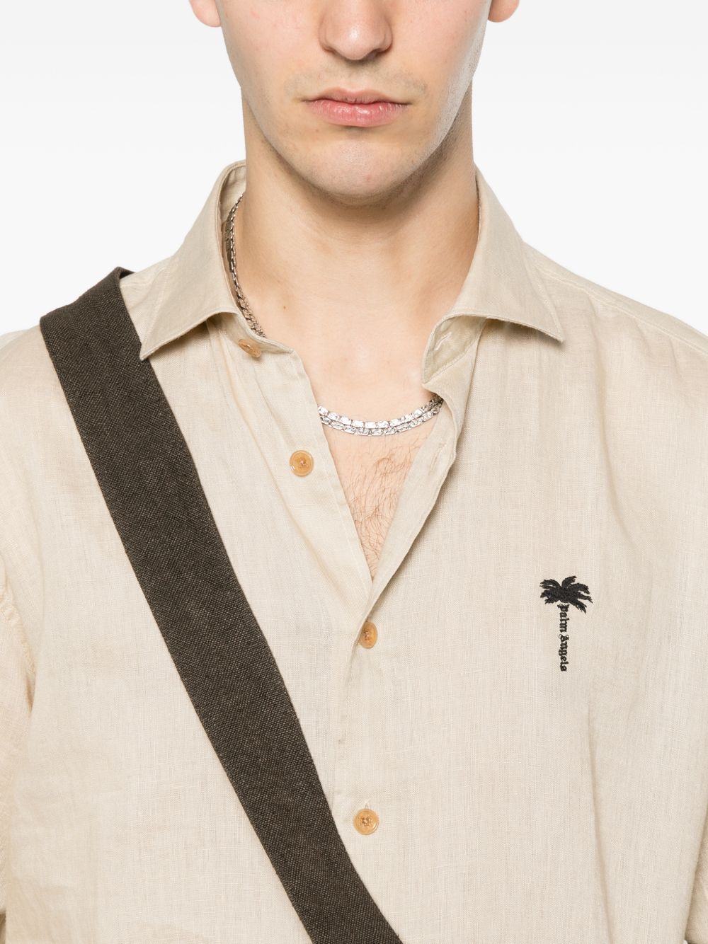 Palm Angels Shirts PMGE04NS26FAB0016110 (Palm Angels / シャツ・ブラウス ) | Palm Angels (パームエンジェルス)(2)