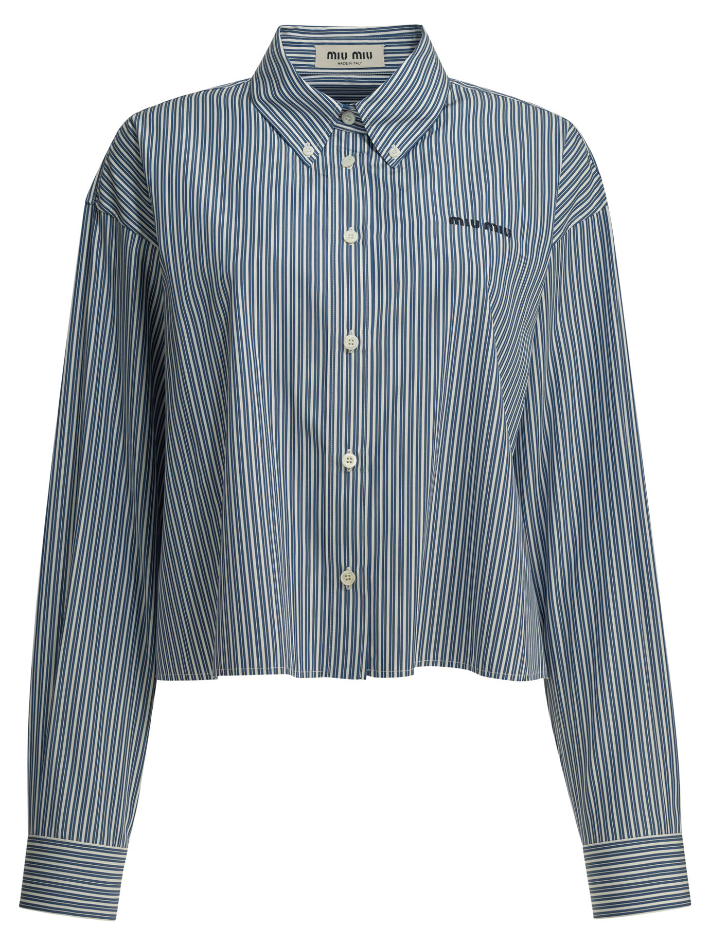 Casual shirt with logo MK2047195DF098Z (MIU MIU / シャツ・ブラウス ) | MIU MIU (ミュウミュウ)