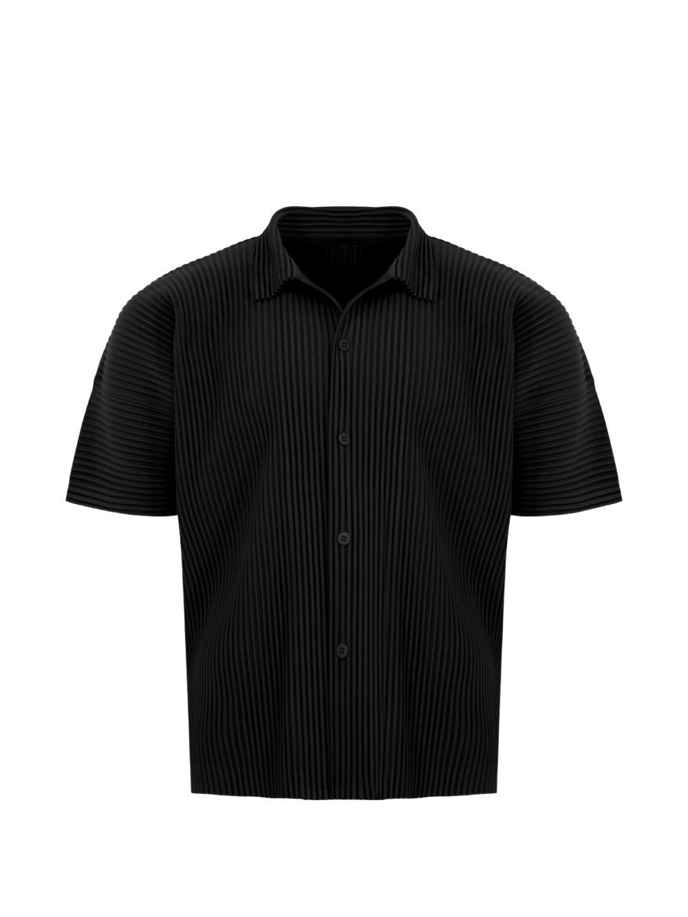 HOMME PLISSE' ISSEY MIYAKE Shirts Black HP66JJ05115 (HOMME PLISSÉ ISSEY MIYAKE / シャツ・ブラウス ) | HOMME PLISSÉ ISSEY MIYAKE (オムプリッセ イッセイ ミヤケ)